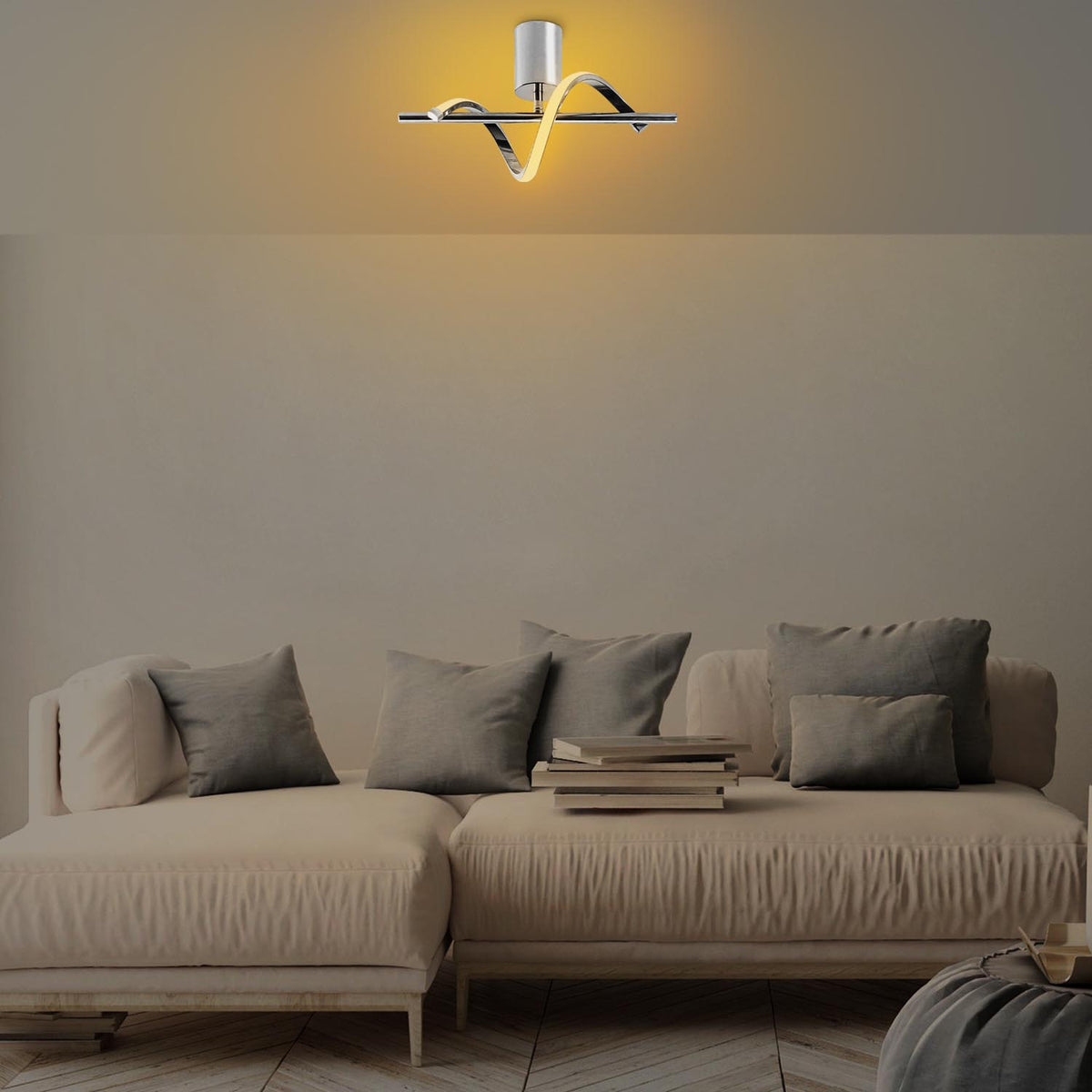 Lıkma Deckenlampe - Chrome in Chrome präsentiert im Onlineshop von KAQTU Design AG. Deckenleuchte ist von Opviq