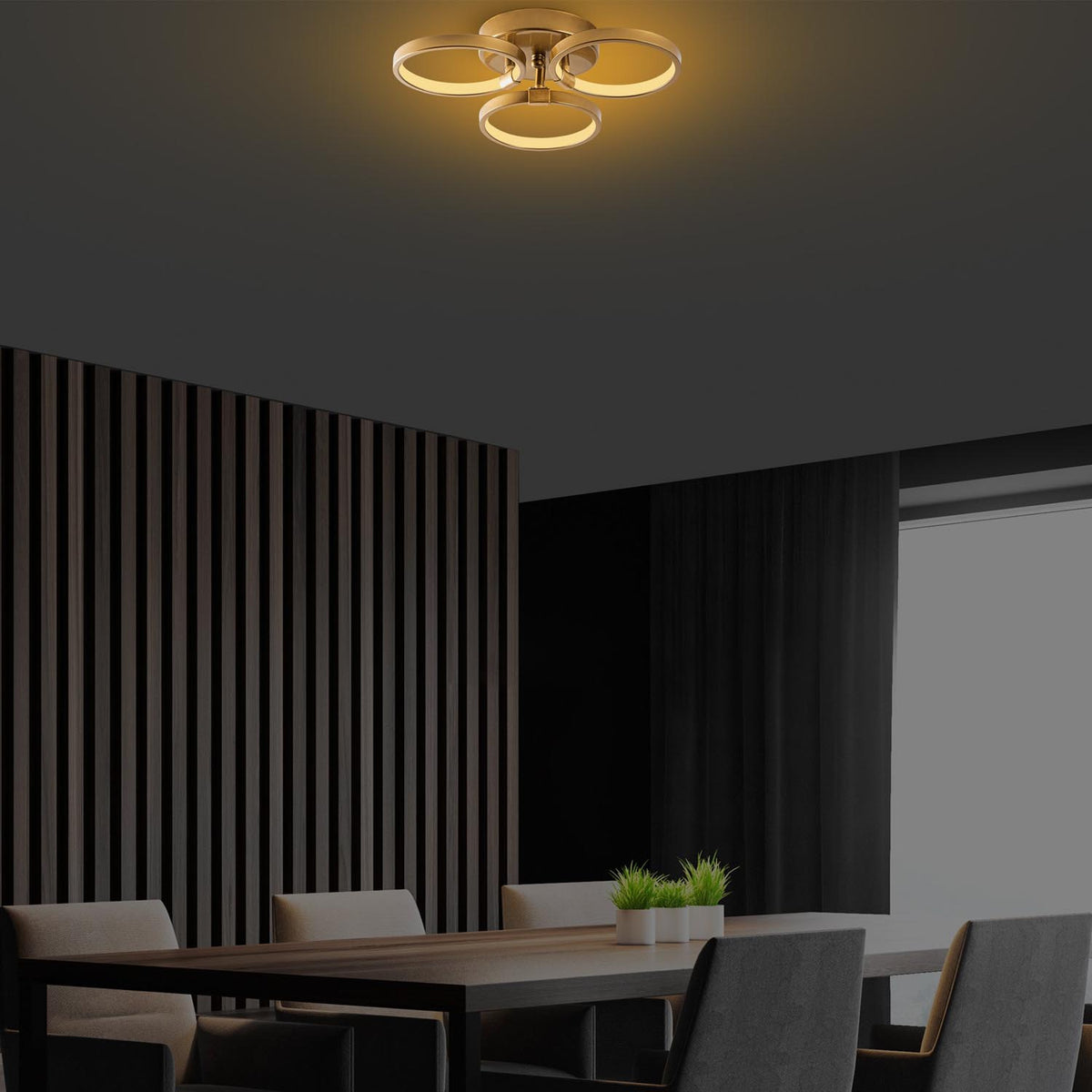 Halka Deckenleuchte - Gold in Gold präsentiert im Onlineshop von KAQTU Design AG. Deckenleuchte ist von Opviq