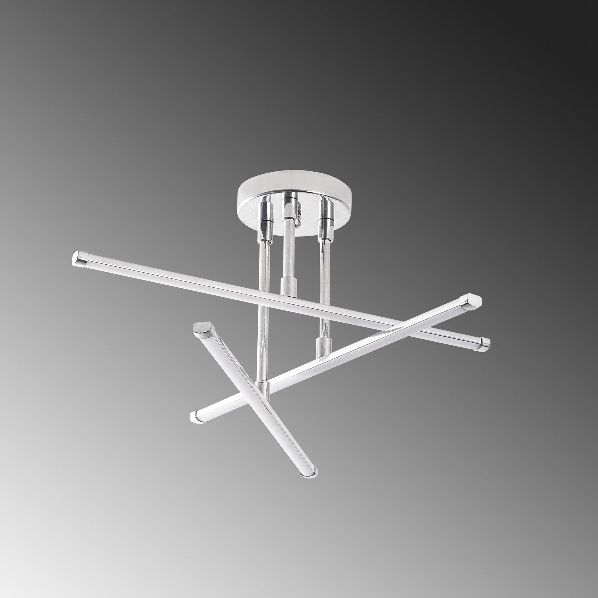 Verleihen Sie Ihrem Zuhause mit der Ledflower Deckenleuchte von Opviq in Chrom einen Hauch von Eleganz und zeitloser Schönheit.