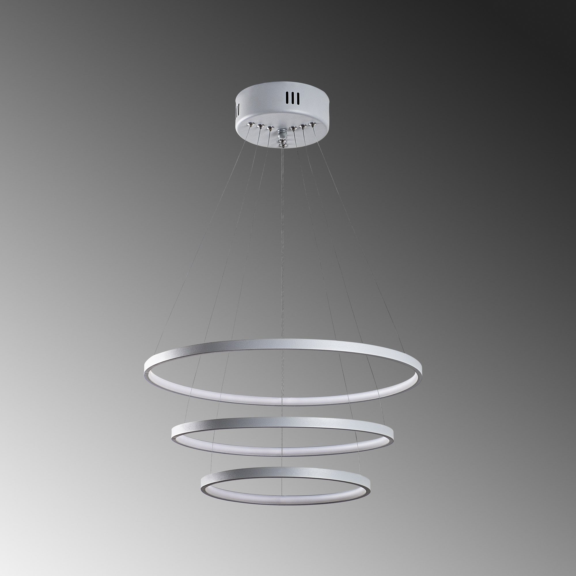 Elegante Simit Deckenleuchte in Grau von Opviq. Hochwertige Metallverarbeitung und energieeffiziente LED-Beleuchtung für stilvolle Akzente.