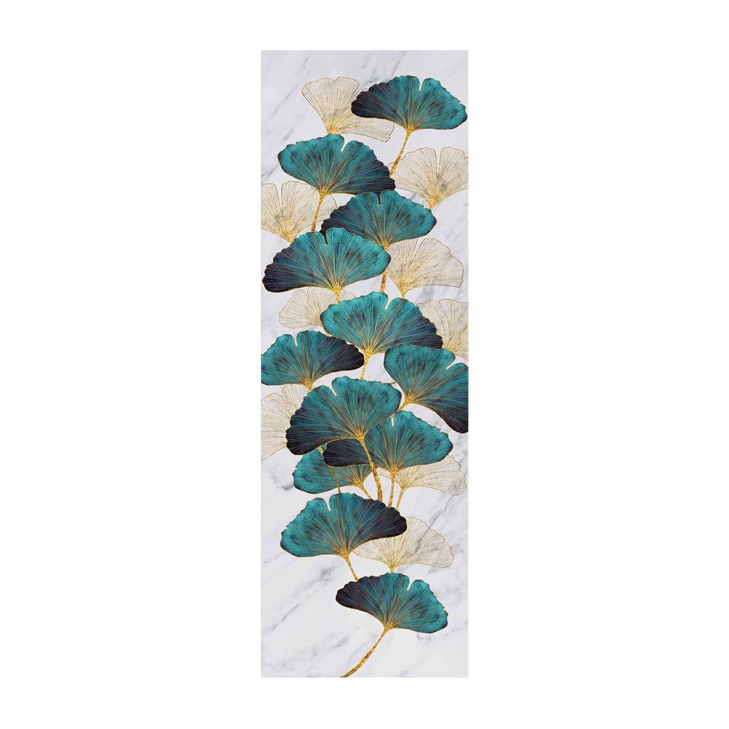 Erleben Sie mit dem Leinwandgemälde 3090NISC von Wallity eine harmonische Farbkomposition aus Gold, Grün, Weiß und Beige, die jeden Raum elegant aufwertet.