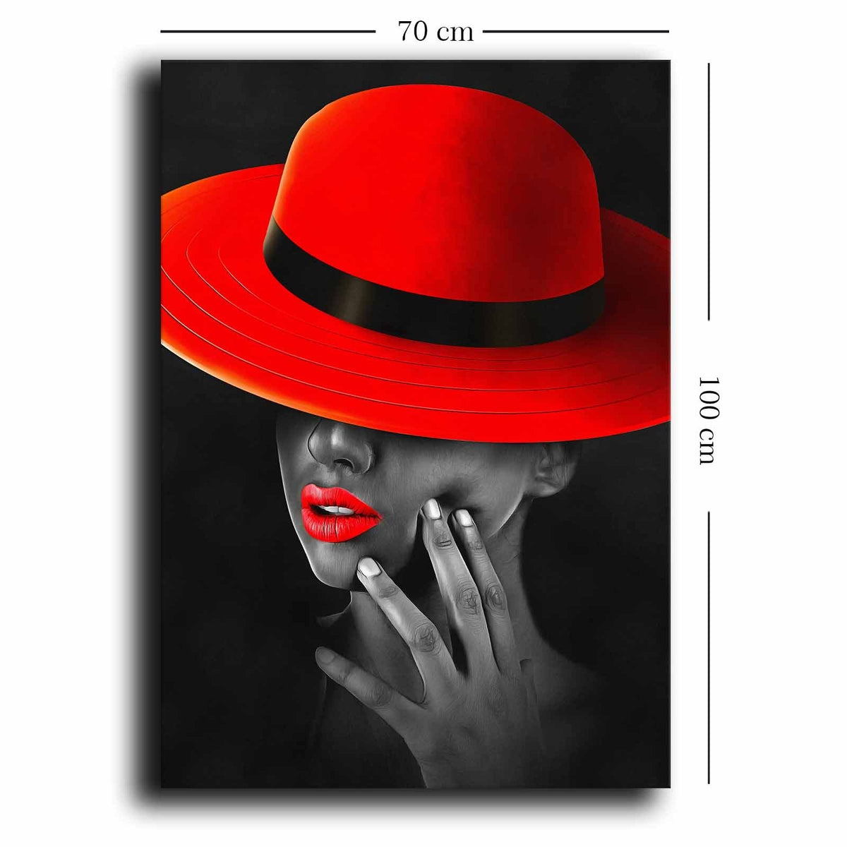 70100NISC Bild - Rot Grau Schwarz in Rot Grau Schwarz präsentiert im Onlineshop von KAQTU Design AG. Bild ist von Wallity