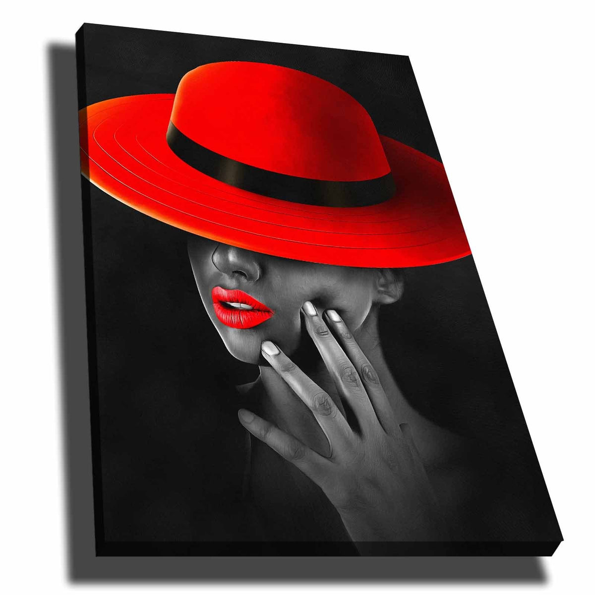 70100NISC Bild - Rot Grau Schwarz in Rot Grau Schwarz präsentiert im Onlineshop von KAQTU Design AG. Bild ist von Wallity