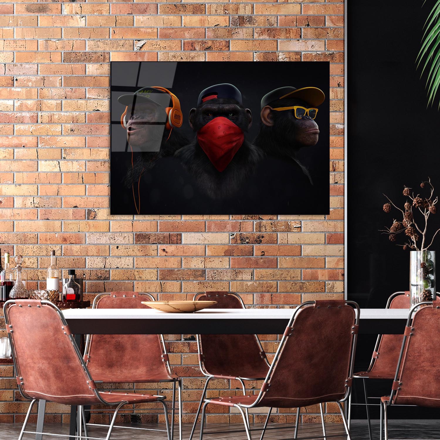 Verwandeln Sie Ihre Wände mit dem mehrfarbigen UV Bild von Wallity. Dieses elegante Glasgemälde bringt Farbe und Stil in jeden Raum!