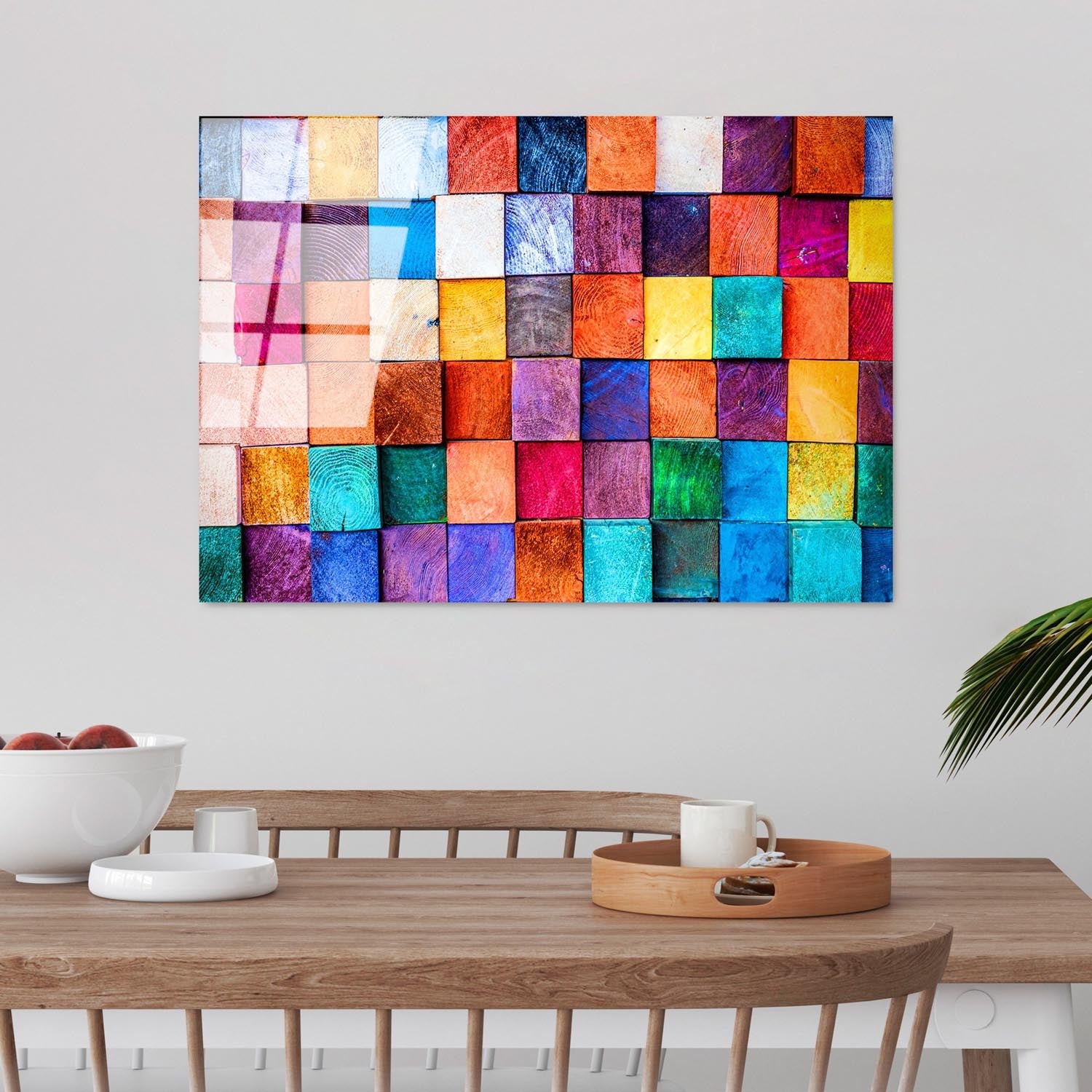 Entdecken Sie das fesselnde UV-Bild von Wallity – ein dekoratives Meisterwerk aus gehärtetem Glas, das jeden Raum mit lebendigen Farben und Eleganz verwandelt.