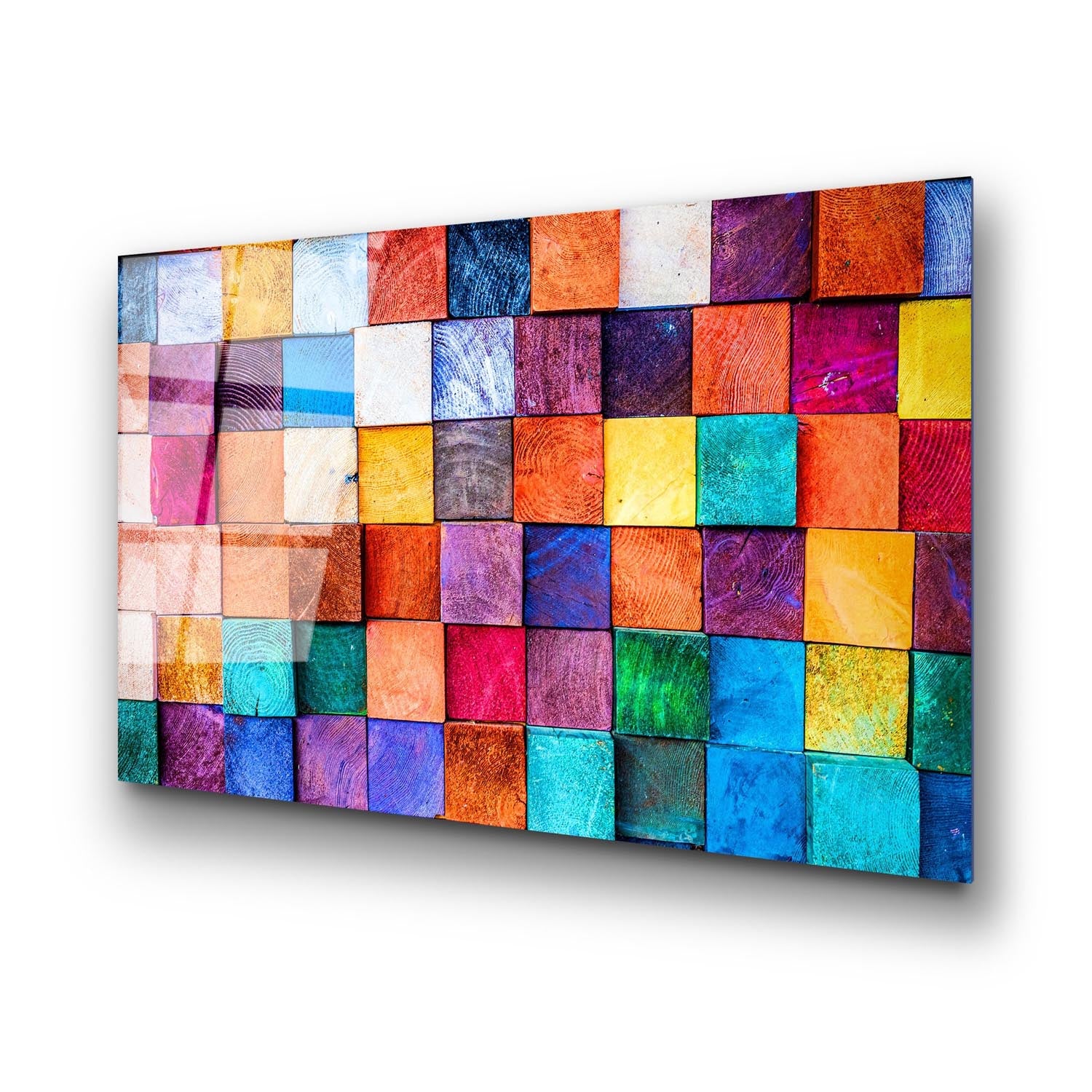 Verleihen Sie Ihrem Zuhause mit dem UV-Bild von Wallity, einem 70 x 100 cm großen, gehärteten Glasgemälde, einen Hauch von Eleganz und Stil.