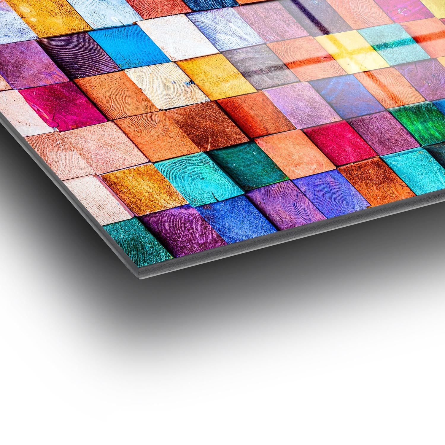 Bringen Sie mit dem UV-Bild von Wallity, einem 70 x 100 cm großen, langlebigen Kunstwerk aus gehärtetem Glas, Farbe und Eleganz in Ihr Zuhause.