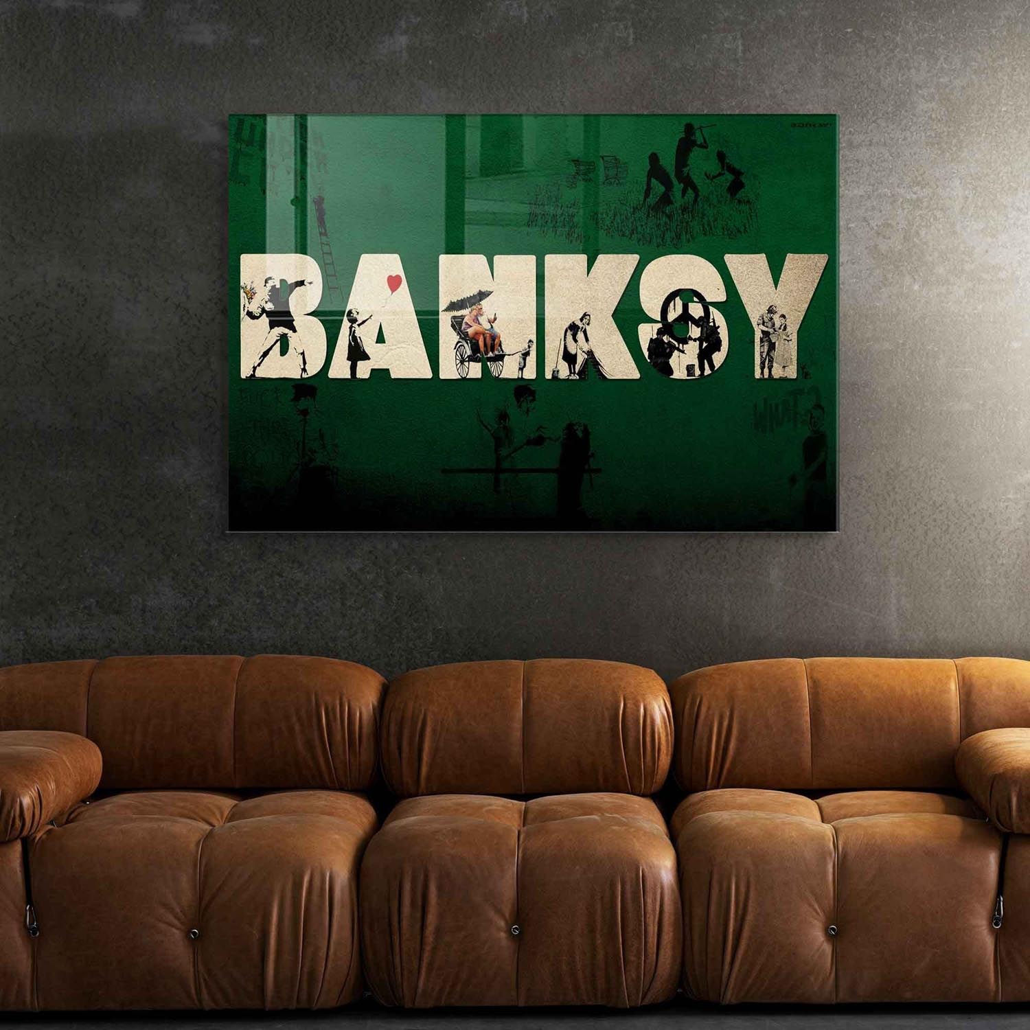 Verleihen Sie Ihrem Zuhause mit dem mehrfarbigen UV-Bild von Wallity einen Hauch von Eleganz. Dieses gehärtete Glas-Kunstwerk begeistert durch brillante Farben und zeitlose Schönheit.