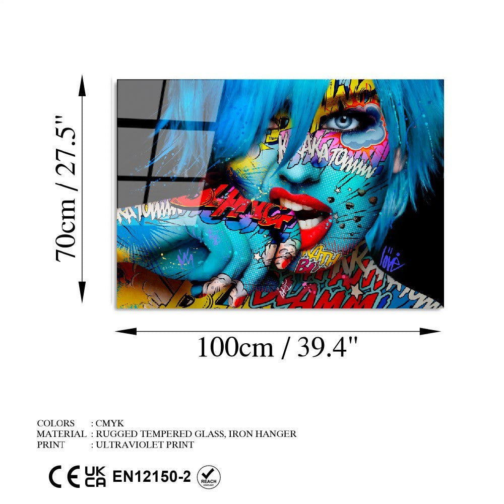 Entdecken Sie das UV-713 von Wallity: Ein faszinierendes Sicherheitsglasgemälde, das mit lebendigen Farben und exquisitem Design jeden Raum verwandelt!