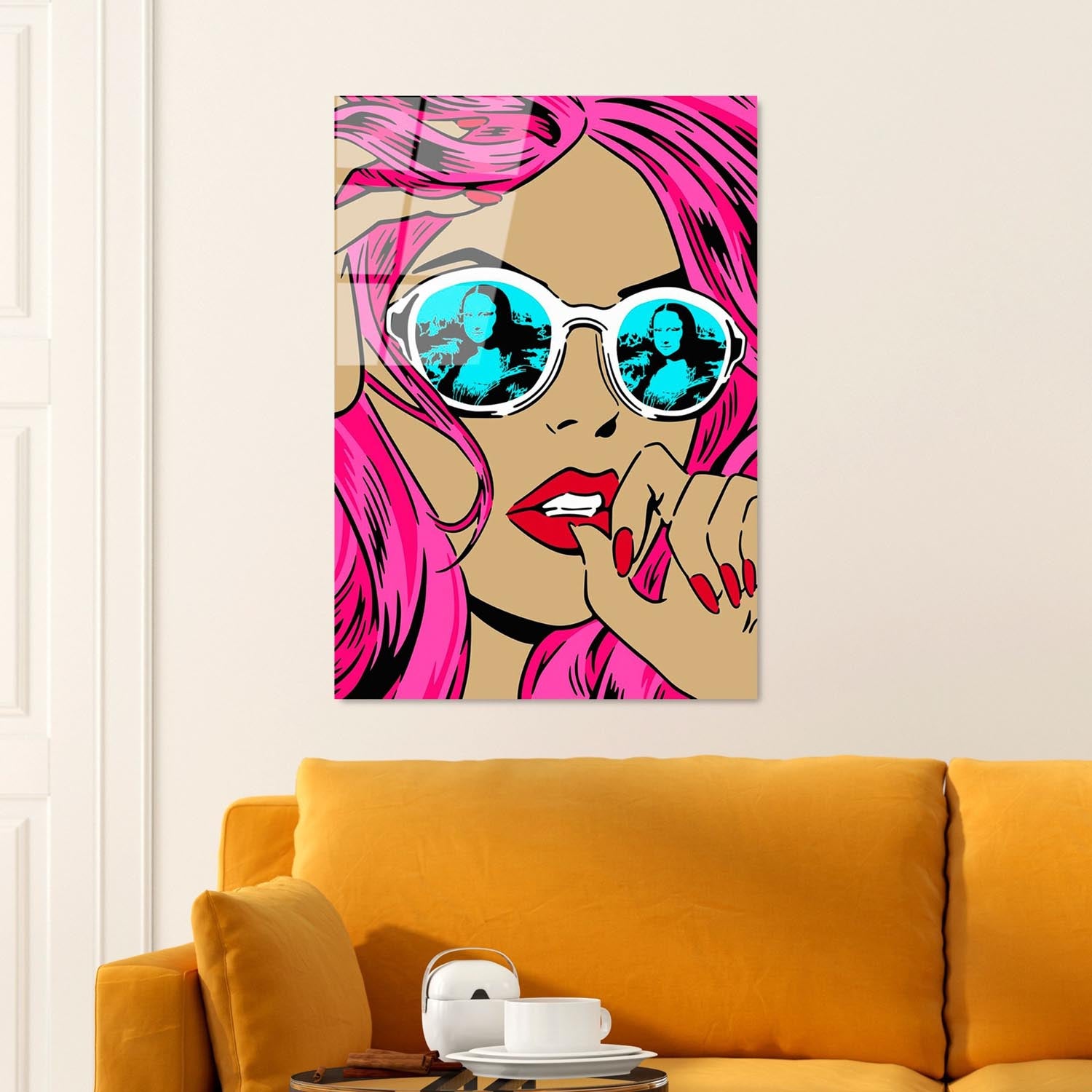 Verleihen Sie Ihrem Zuhause mit dem Wallity UV-715 70 x 100 cm, einem exquisiten gehärteten Glasbild, einen Hauch von Stil und Eleganz.