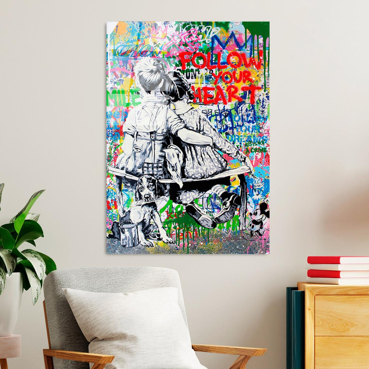 UV Bild - Mehrfarbig in Mehrfarbig präsentiert im Onlineshop von KAQTU Design AG. Bild ist von Wallity
