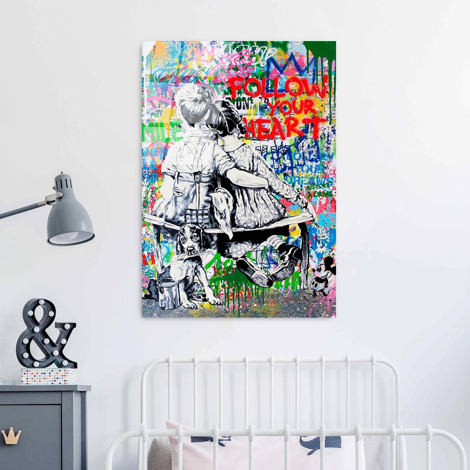 Entdecken Sie die faszinierende Schönheit des mehrfarbigen UV-Bildes von Wallity! Dieses exquisite Kunstwerk aus gehärtetem Glas verwandelt Ihre Wände in ein stilvolles Highlight.