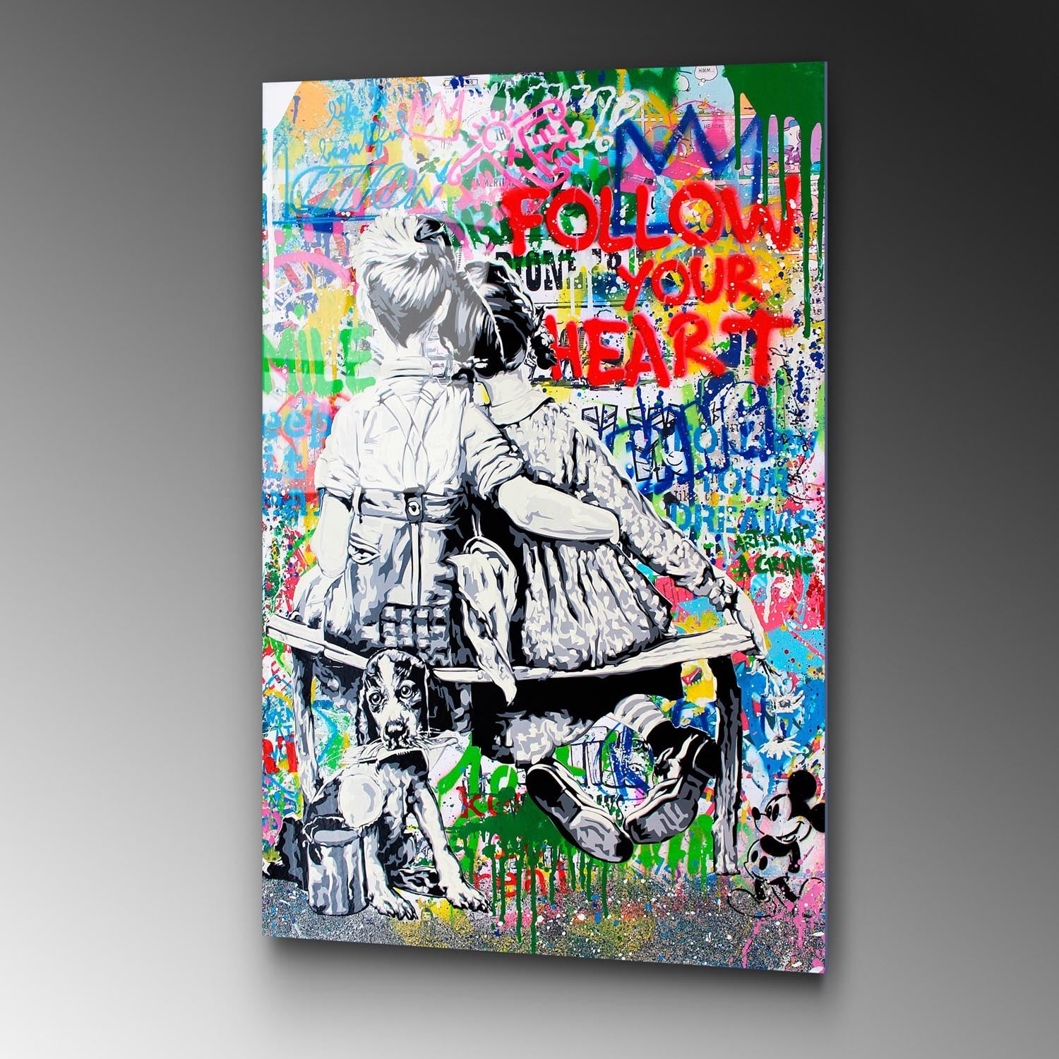 Entdecken Sie die faszinierende Schönheit des mehrfarbigen UV-Bildes von Wallity! Dieses exquisite Kunstwerk aus gehärtetem Glas verwandelt jeden Raum in eine elegante Oase.