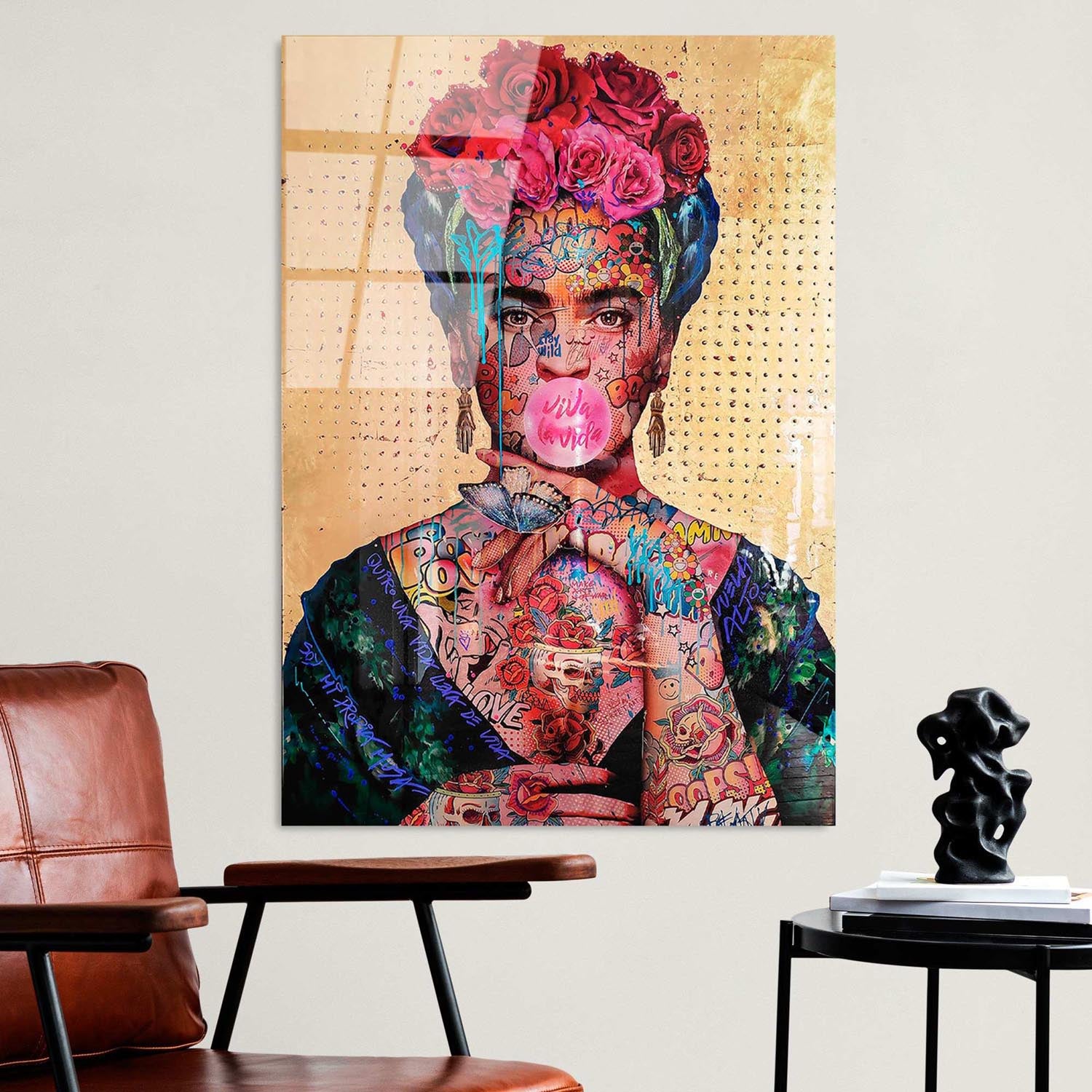 Entdecken Sie das fesselnde UV-Bild von Wallity in Mehrfarbig! Dieses dekorative Hartglasgemälde verwandelt jeden Raum mit Eleganz und Kunstfertigkeit.