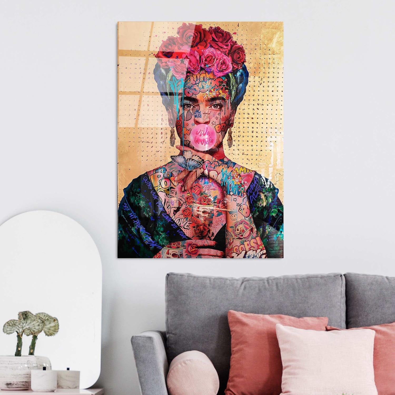 Entdecken Sie die faszinierende Schönheit des mehrfarbigen UV-Bildes von Wallity! Dieses elegante Hartglasgemälde verwandelt Ihre Wände in ein Kunstwerk und bringt Farbe und Stil in jeden Raum.