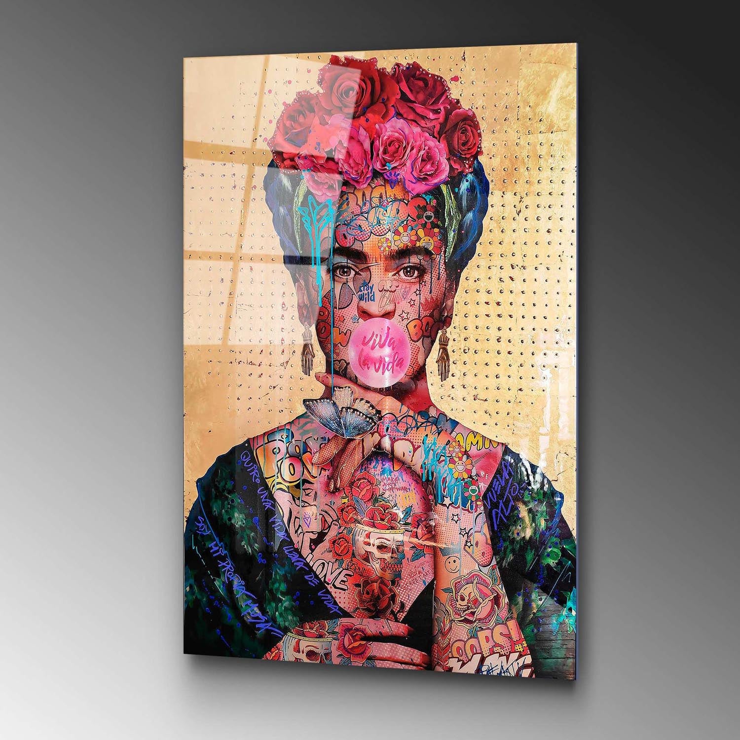 Entdecken Sie die faszinierende Schönheit des mehrfarbigen UV-Bildes von Wallity! Dieses exquisite Hartglasgemälde verwandelt jeden Raum in eine Oase der Eleganz und Kreativität.