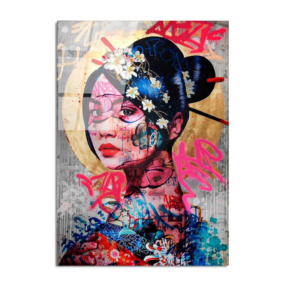UV Bild - Mehrfarbig in Mehrfarbig präsentiert im Onlineshop von KAQTU Design AG. Bild ist von Wallity