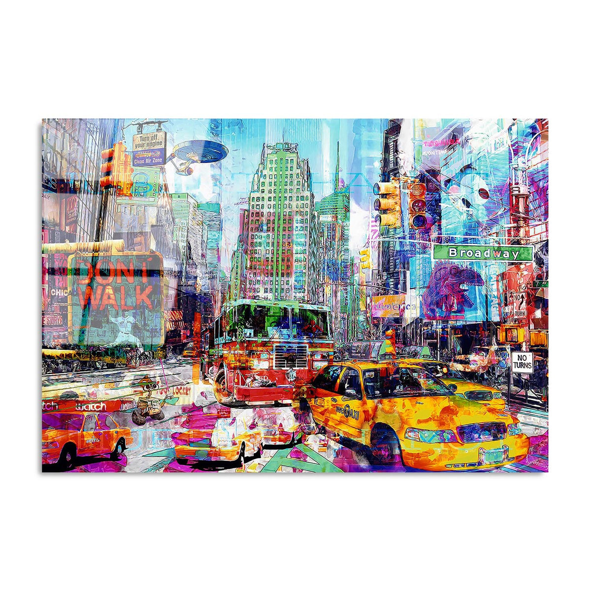 UV Bild - Mehrfarbig in Mehrfarbig präsentiert im Onlineshop von KAQTU Design AG. Bild ist von Wallity