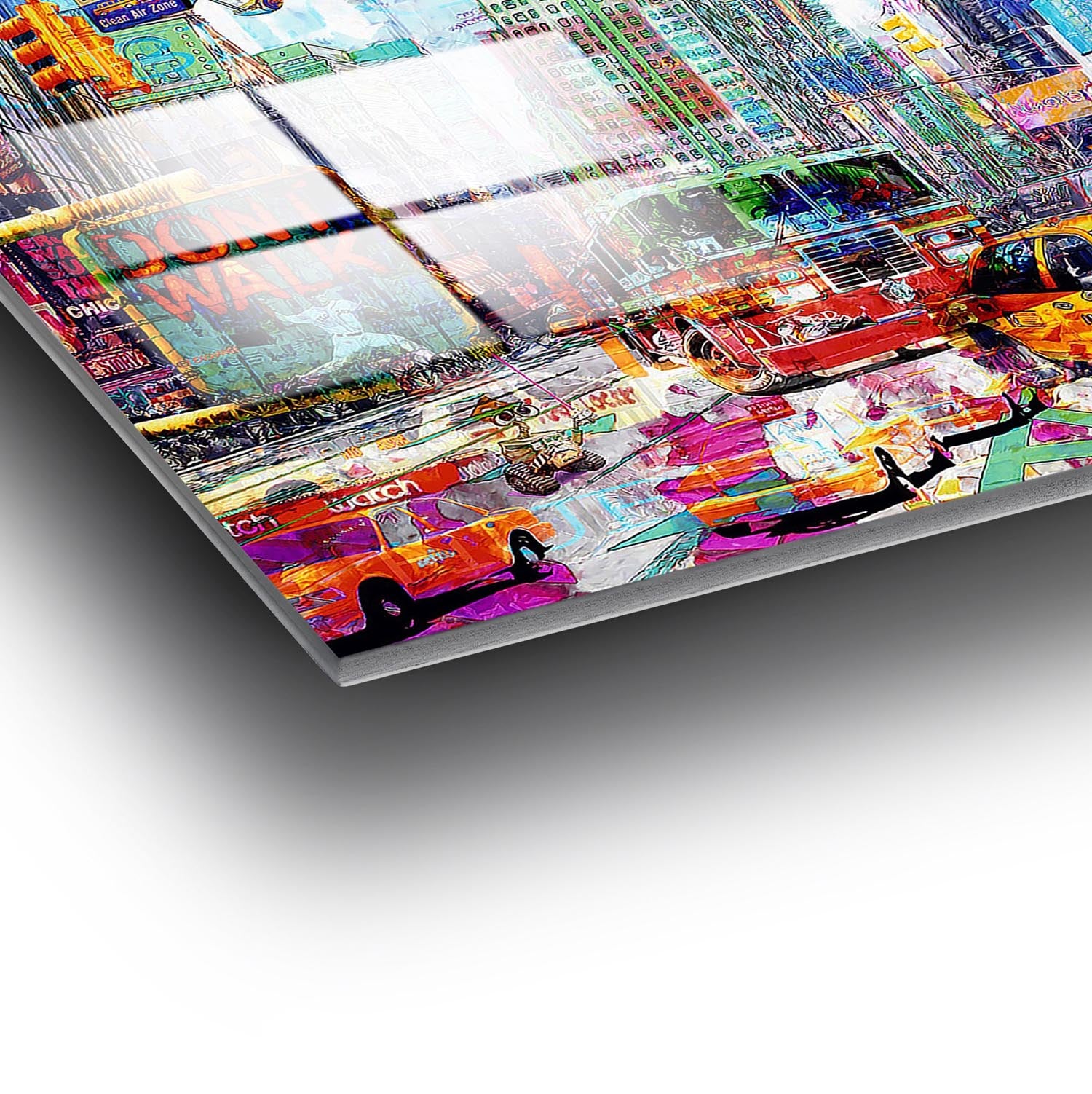 Verleihen Sie Ihrem Raum mit dem mehrfarbigen UV-Bild von Wallity einen Hauch von Eleganz! Dieses 70 x 100 cm große gehärtete Glasgemälde ist ein echter Blickfang.