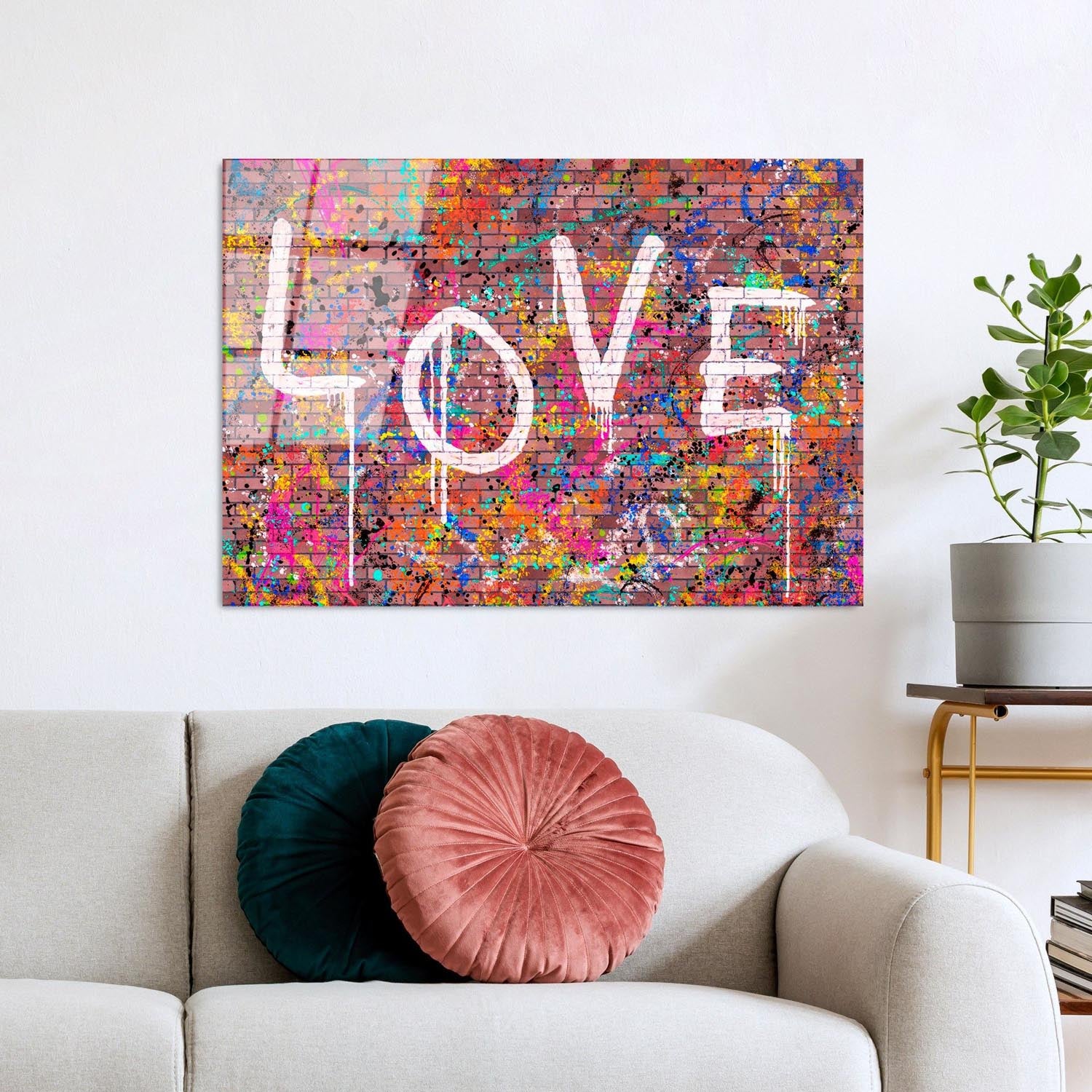 Entdecken Sie das UV-740 von Wallity: Ein faszinierendes Sicherheitsglasgemälde, das mit lebendigen Farben und exquisitem Design jeden Raum verwandelt!