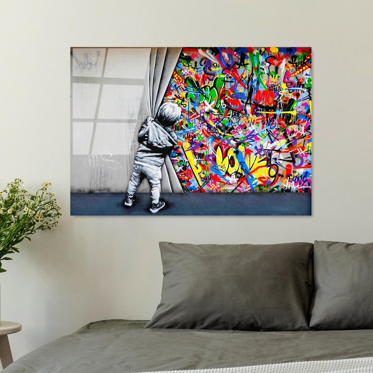 UV Bild - Mehrfarbig in Mehrfarbig präsentiert im Onlineshop von KAQTU Design AG. Bild ist von Wallity