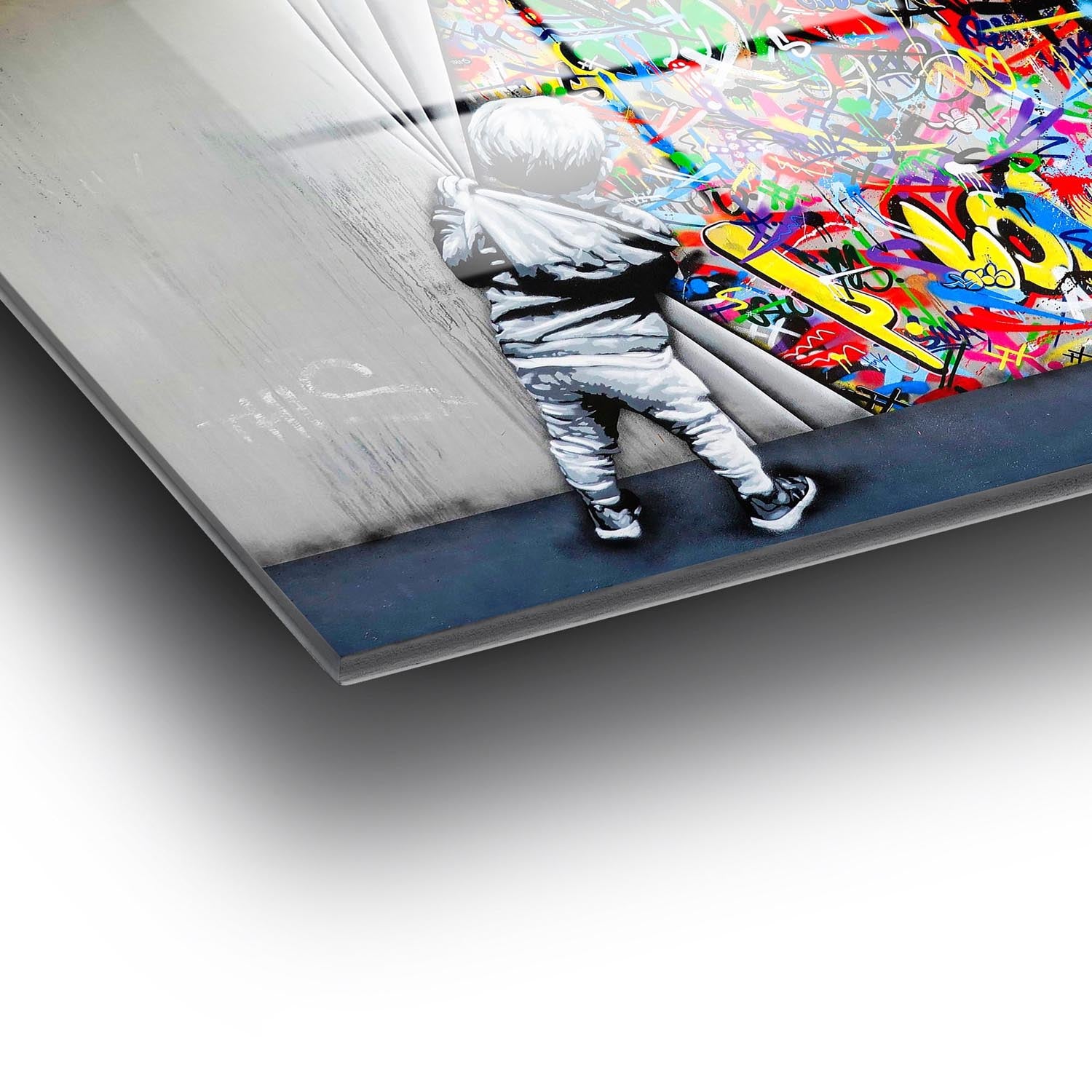 Verleihen Sie Ihrem Zuhause mit dem UV-782 von Wallity einen Hauch von Luxus! Dieses beeindruckende Sicherheitsglasgemälde begeistert mit lebendigen Farben und zeitloser Eleganz.