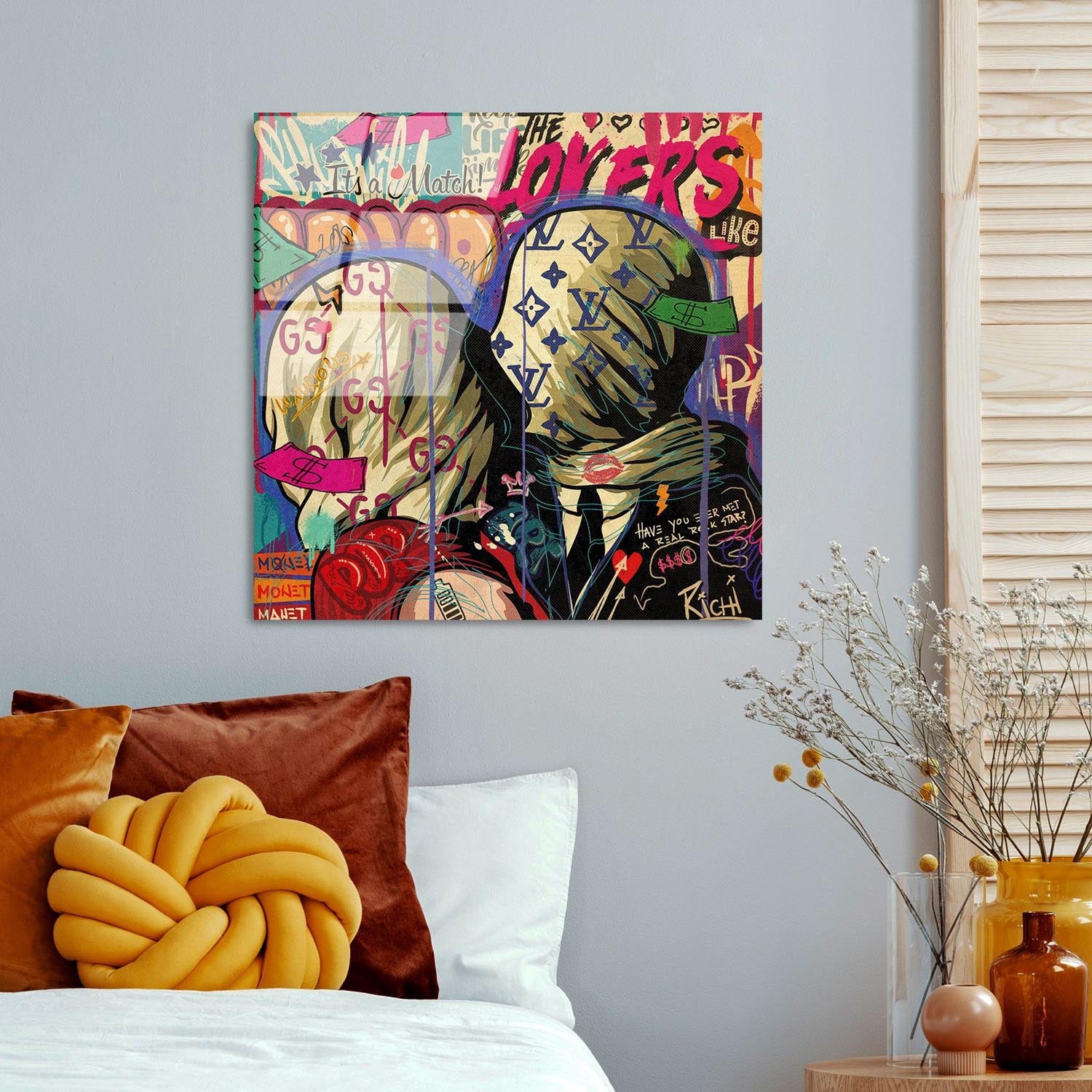 Entdecken Sie die faszinierende Schönheit des mehrfarbigen UV-Bildes von Wallity. Perfekt für jeden Raum, bringt es lebendige Farben und Stil in Ihr Zuhause!