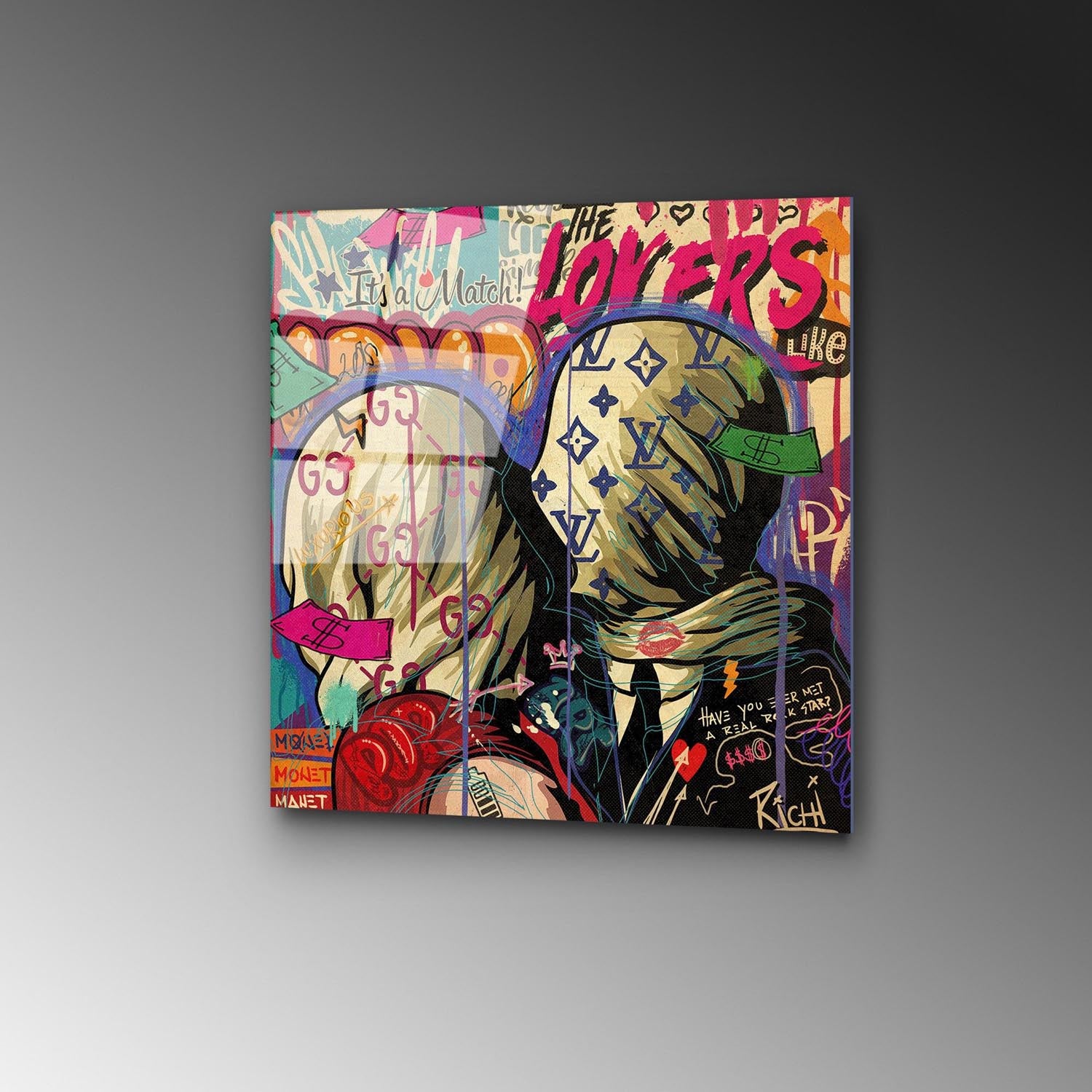 Entdecken Sie die faszinierende Schönheit des mehrfarbigen UV-Bildes von Wallity. Robust, lebendig und perfekt für jeden Raum!