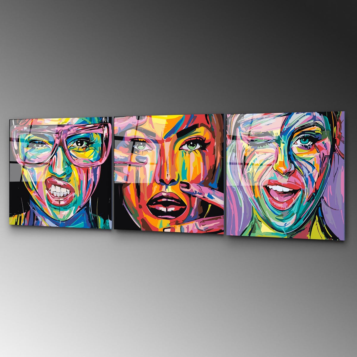 UV Bild - Mehrfarbig in Mehrfarbig präsentiert im Onlineshop von KAQTU Design AG. Bild ist von Wallity