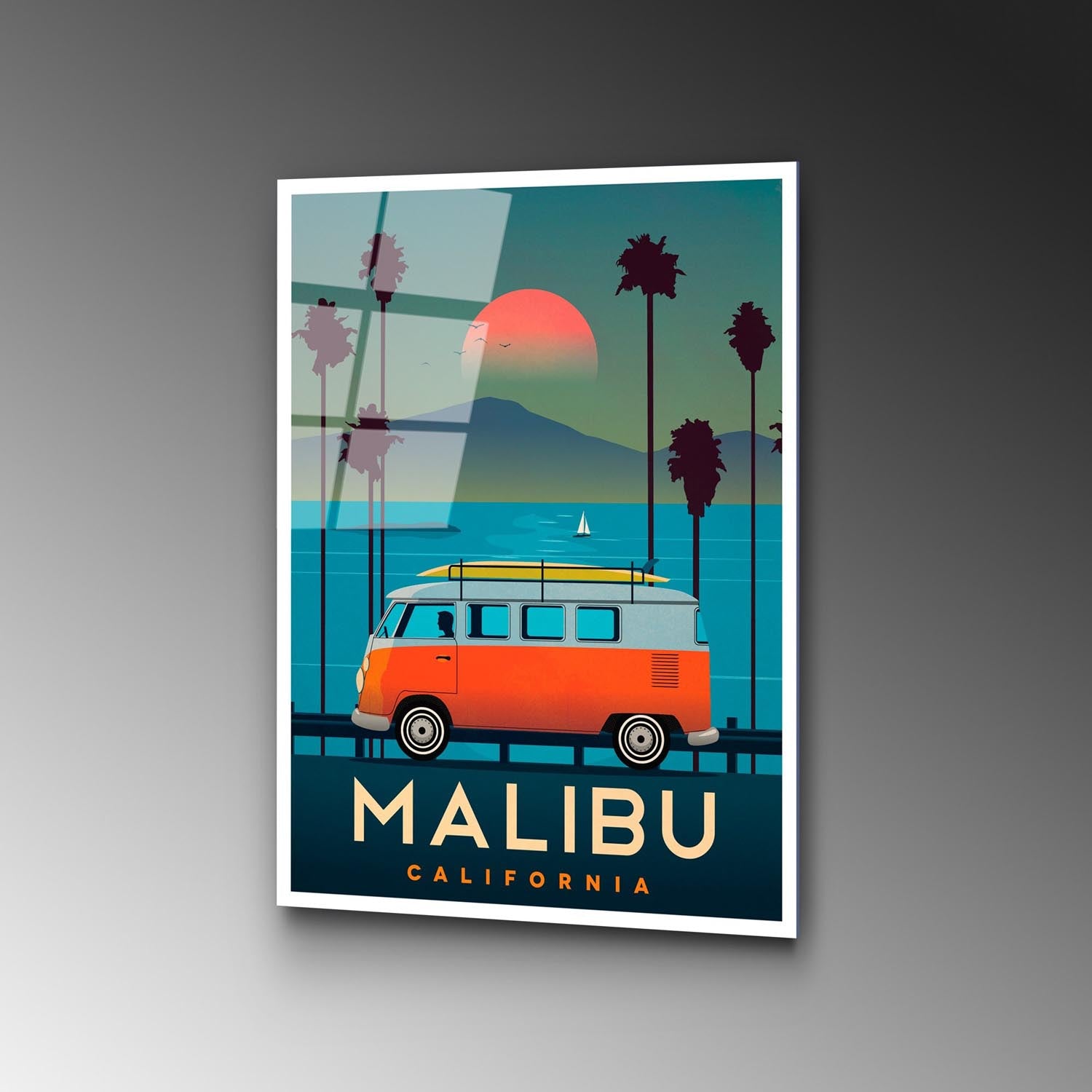 Verleihen Sie Ihrem Raum mit dem mehrfarbigen UV Bild von Wallity einen Hauch von Eleganz. Dieses langlebige Kunstwerk aus gehärtetem Glas begeistert mit brillanten, nie verblassenden Farben.