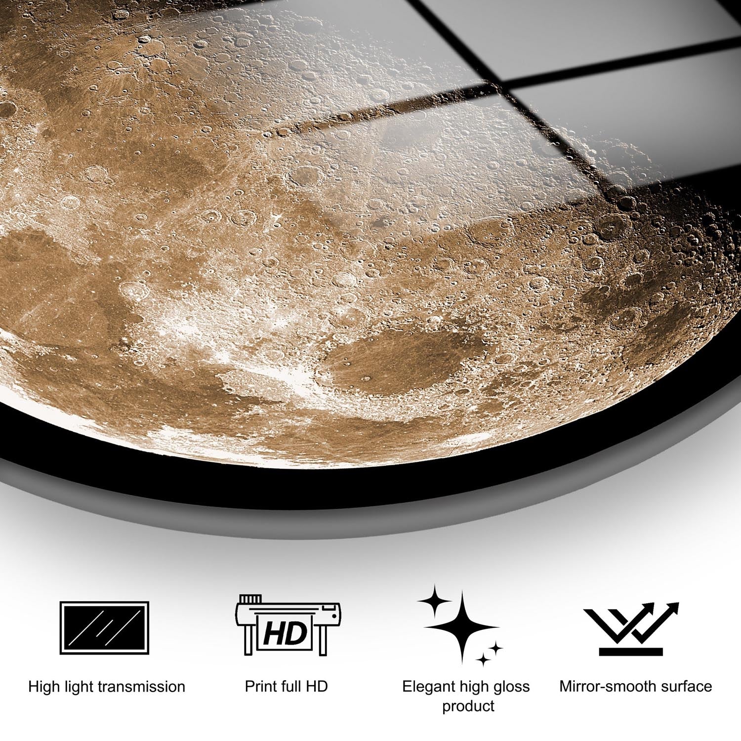 Verleihen Sie Ihrem Raum mit dem mehrfarbigen UV-Bild von Wallity aus gehärtetem Glas einen stilvollen Akzent – langlebig und pflegeleicht!