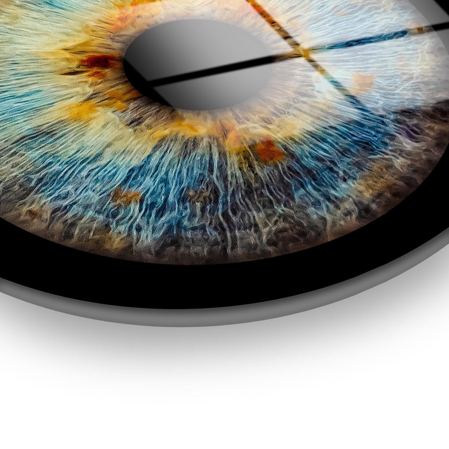 Entdecken Sie die lebendige Schönheit des mehrfarbigen UV-Bildes von Wallity – ein elegantes, bruchsicheres Kunstwerk aus gehärtetem Glas, das jeden Raum verwandelt.