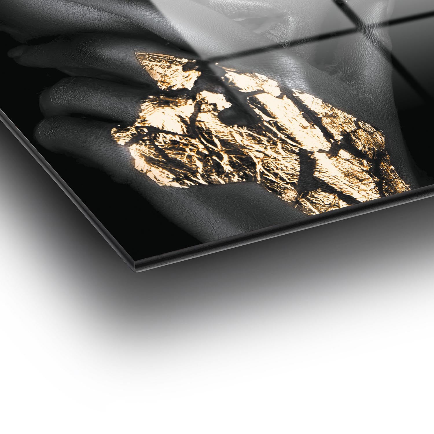 Verleihen Sie Ihrem Zuhause mit dem mehrfarbigen Temperglas-Gemälde 536 von Wallity einen Hauch von Eleganz und Stil – ein echter Blickfang!