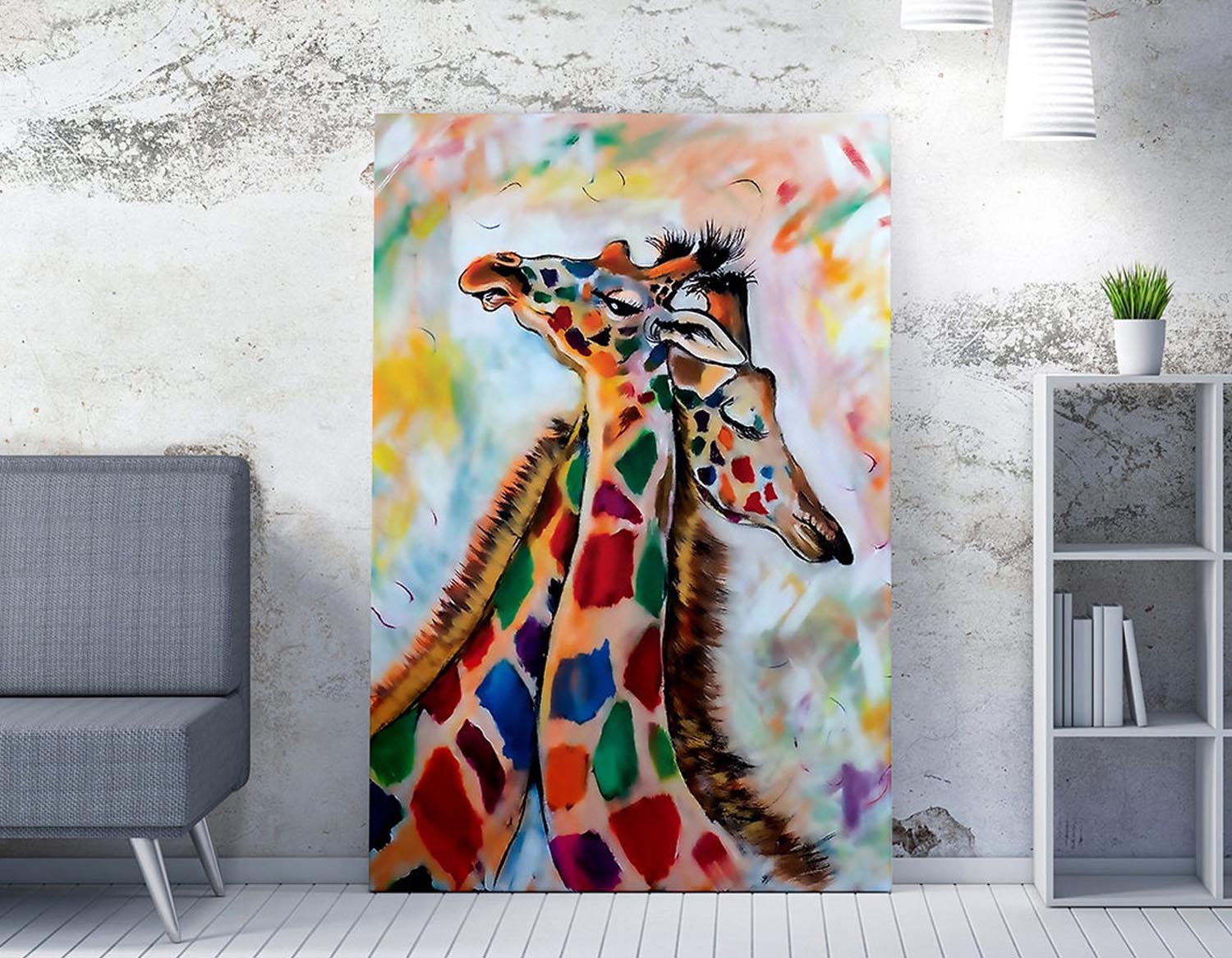 Entdecken Sie das fesselnde WY168 Leinwandbild (50 x 70) von Wallity. Bringen Sie Farbe und Eleganz in Ihr Zuhause!