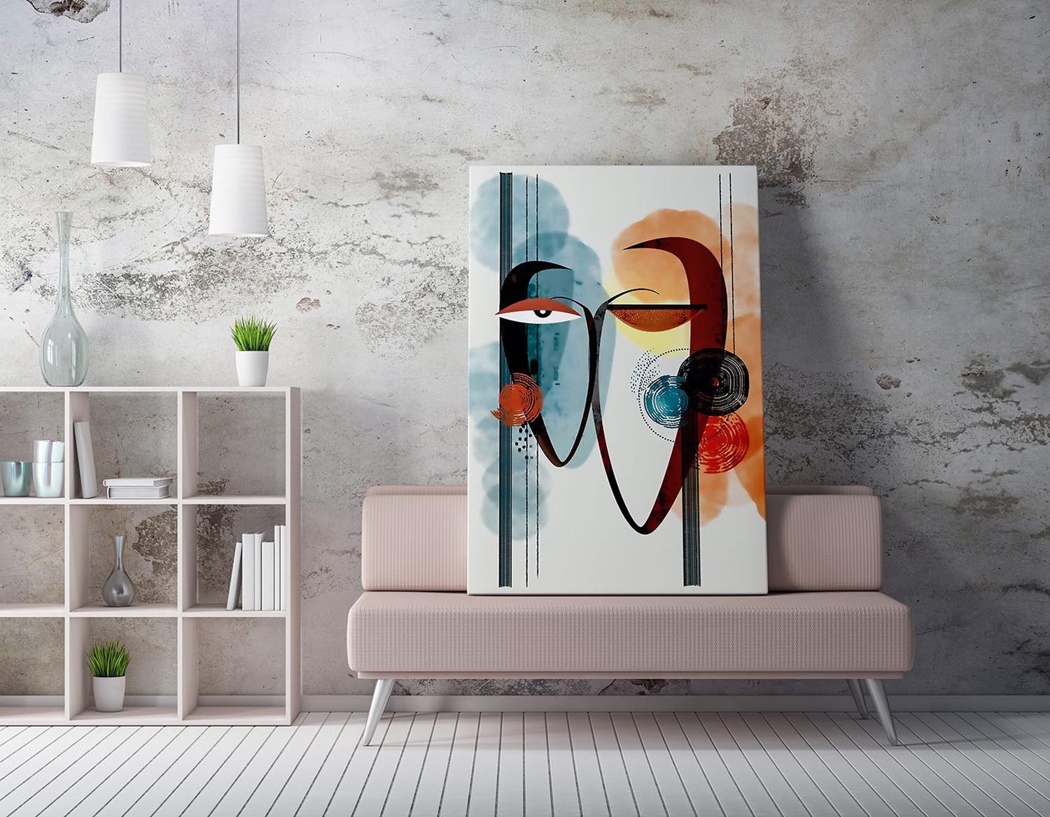 Verleihen Sie Ihrem Raum mit dem WY244 Leinwandbild (50 x 70) von Wallity einen Hauch von Kunst und Stil. Ideal für jede Wand!