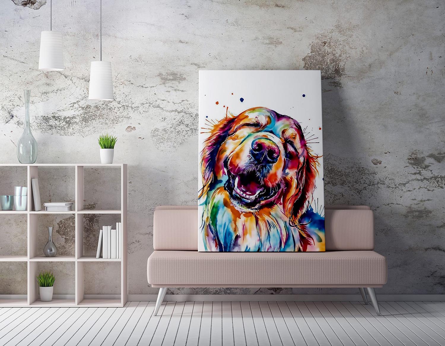 Verleihen Sie Ihrem Raum mit dem WY165 (70 x 100) von Wallity einen lebendigen Akzent. Dieses kunstvolle Leinwandbild begeistert mit Farben und Details.