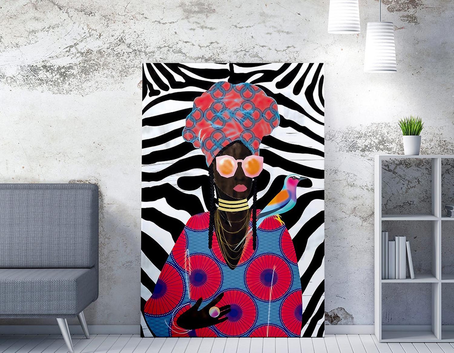 Entdecken Sie das faszinierende Leinwandgemälde WY208 (70 x 100) von Wallity. Verleihen Sie Ihrem Raum mit diesem geheimnisvollen Kunstwerk einen Hauch von Magie.