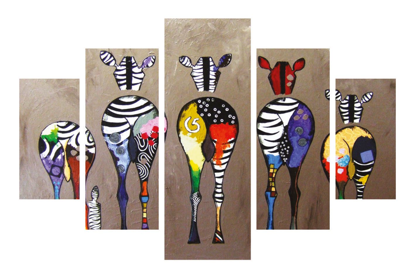 Entdecken Sie das ST283 von Wallity: Ein 5-teiliges MDF-Gemälde, das mit lebendigen Farben und faszinierenden Details jeden Raum verzaubert.