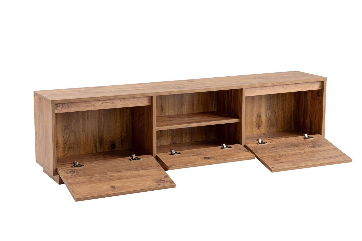 Erleben Sie das Vanguard Sideboard aus Atlantischer Kiefer von Nordure – ein elegantes Möbelstück, das Stil und Funktionalität vereint.