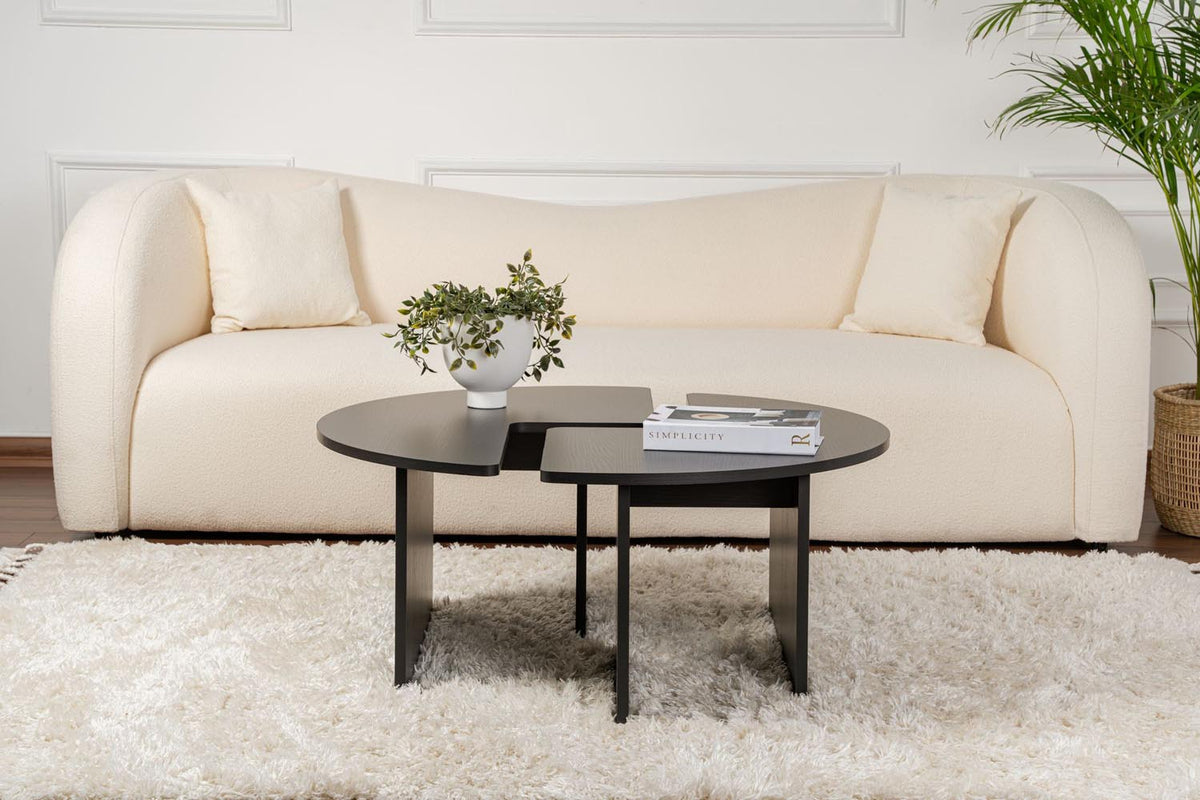 Moira Sofatisch - Holz Schwarz in Holz Schwarz präsentiert im Onlineshop von KAQTU Design AG. Couchtisch ist von Nordure