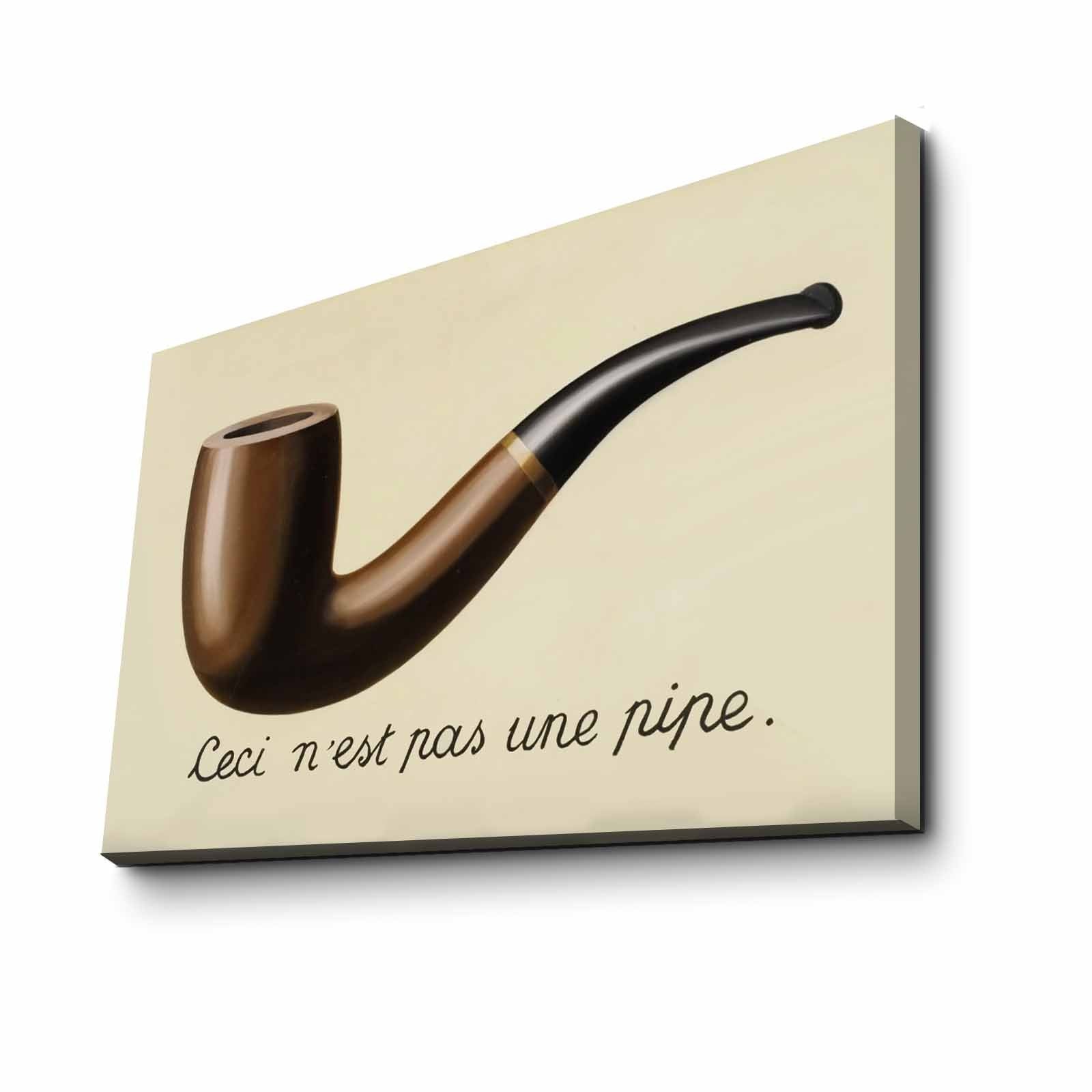 Verleihen Sie Ihrem Raum mit dem FAMOUSART Bild von Wallity, inspiriert von René Magritte, eine elegante Note und faszinierende Kunst.