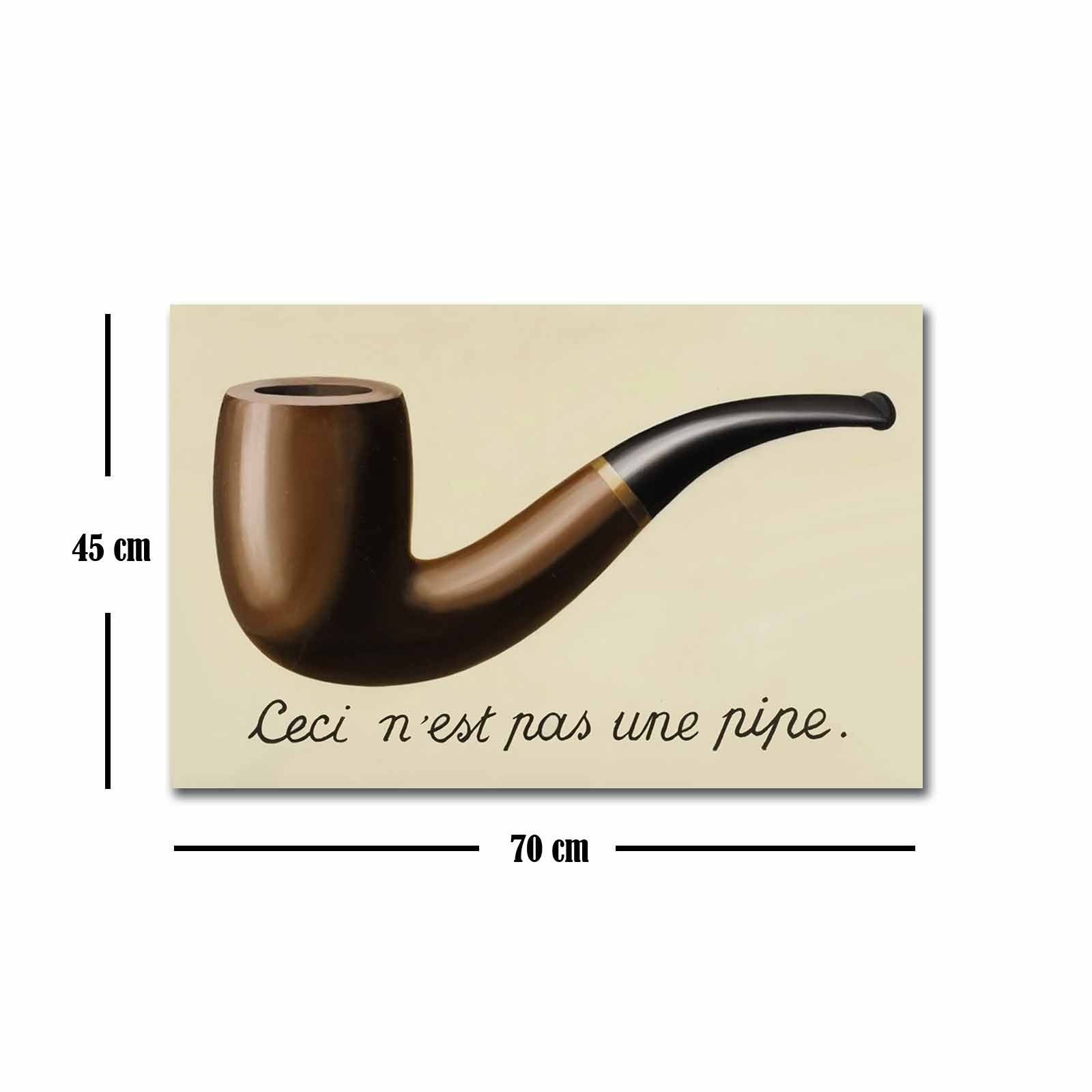 Entdecken Sie die rätselhafte Schönheit von René Magritte mit dem FAMOUSART Leinwandgemälde von Wallity. Ein elegantes Kunstwerk für Ihr Zuhause!