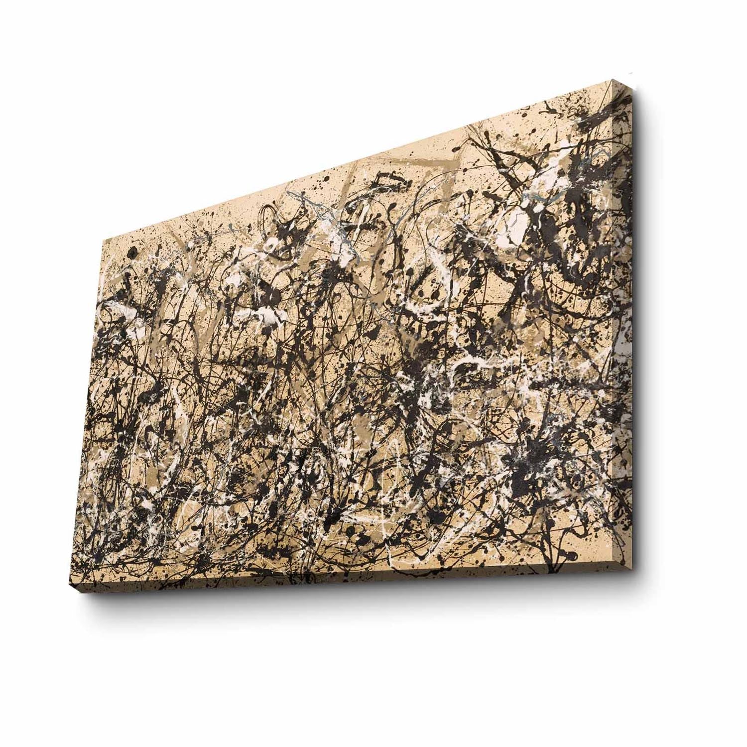 Bringen Sie mit dem 70100FAMOUSART von Wallity, inspiriert von Jackson Pollock, Farbe und Dynamik in Ihr Zuhause.