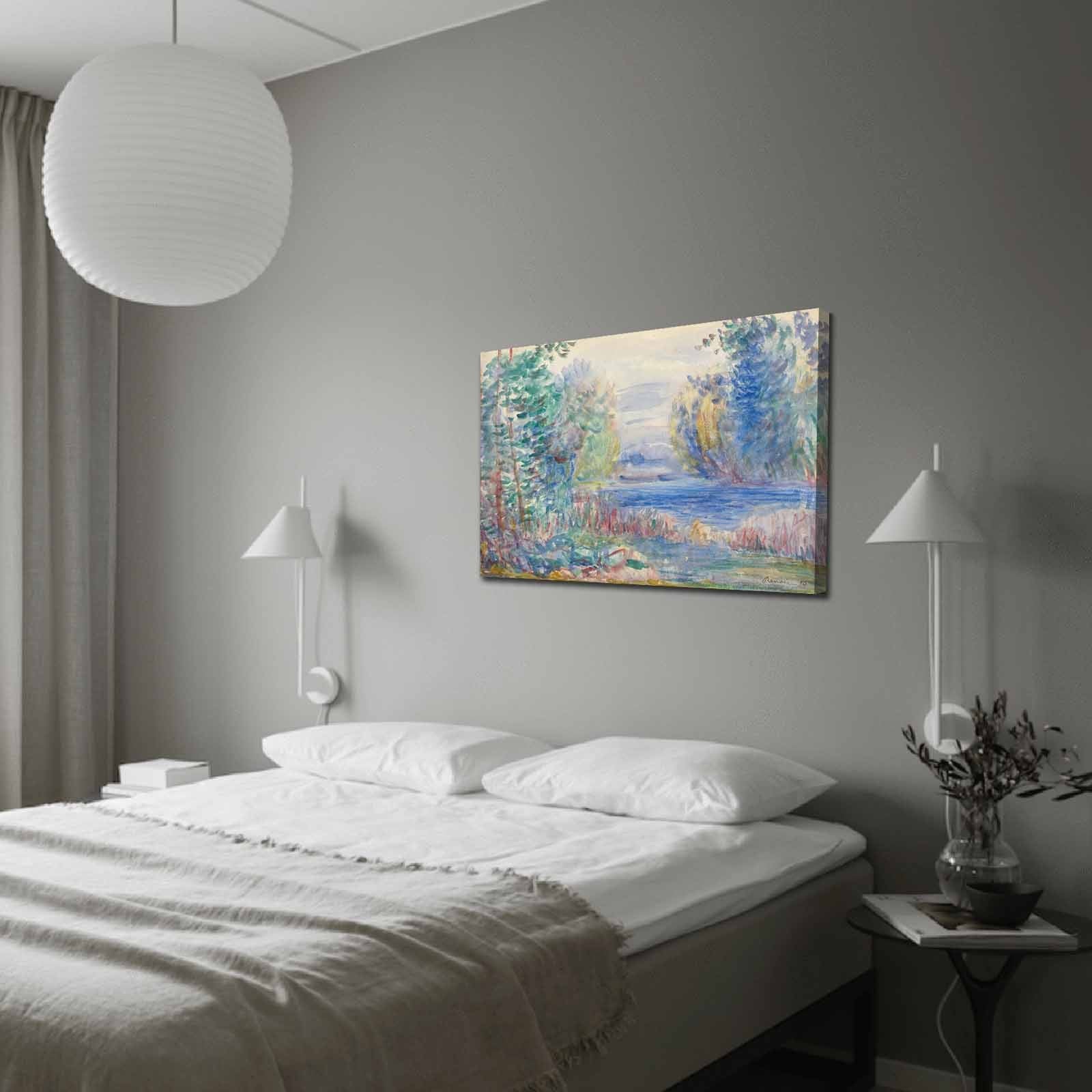 Verleihen Sie Ihrem Raum mit dem 70100FAMOUSART Bild von Wallity in Mehrfarbig einen Hauch von Renoirs zeitloser Kunst und Eleganz.