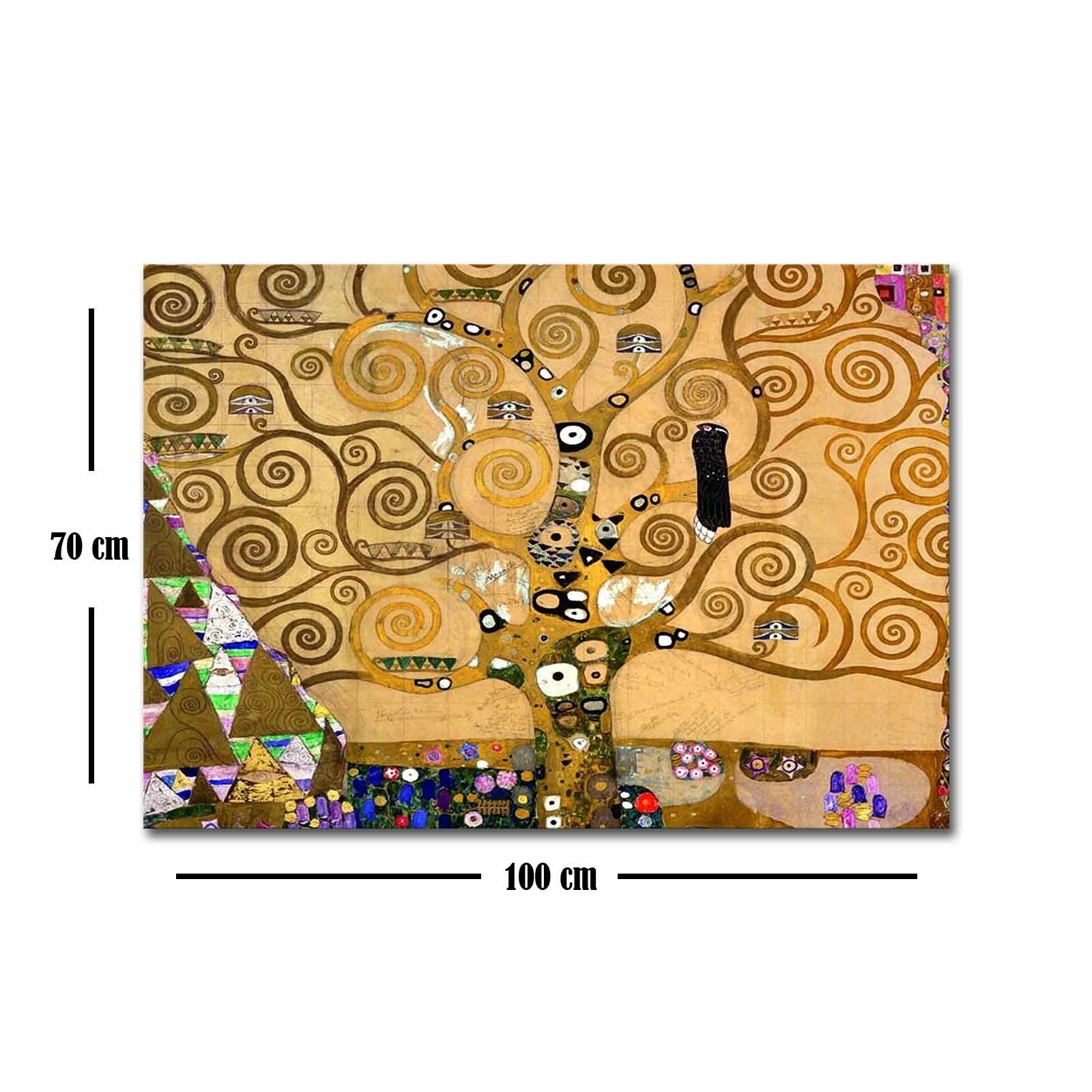 Erleben Sie Gustav Klimts "Der Baum des Lebens" in strahlenden Farben auf hochwertiger Leinwand. Ein Meisterwerk, das jeden Raum verzaubert.