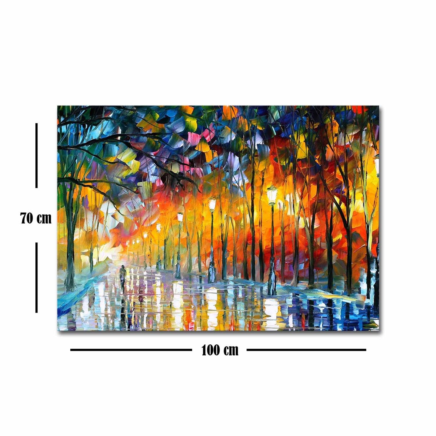 Erleben Sie die zauberhafte Stimmung von "Misty Mood in the Park"! Dieses exquisite Leinwandbild von Leonid Afremov bringt Eleganz und Ruhe in Ihr Zuhause.