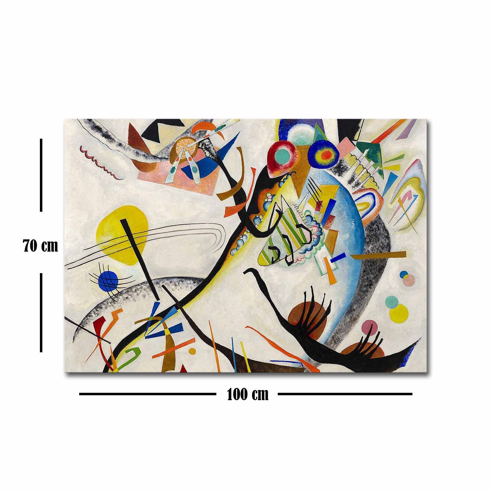Verleihen Sie Ihrem Raum mit dem Leinwandgemälde "Blaues Segment" von Kandinsky einen Hauch von Eleganz und Emotion. Ein wahres Kunstwerk!