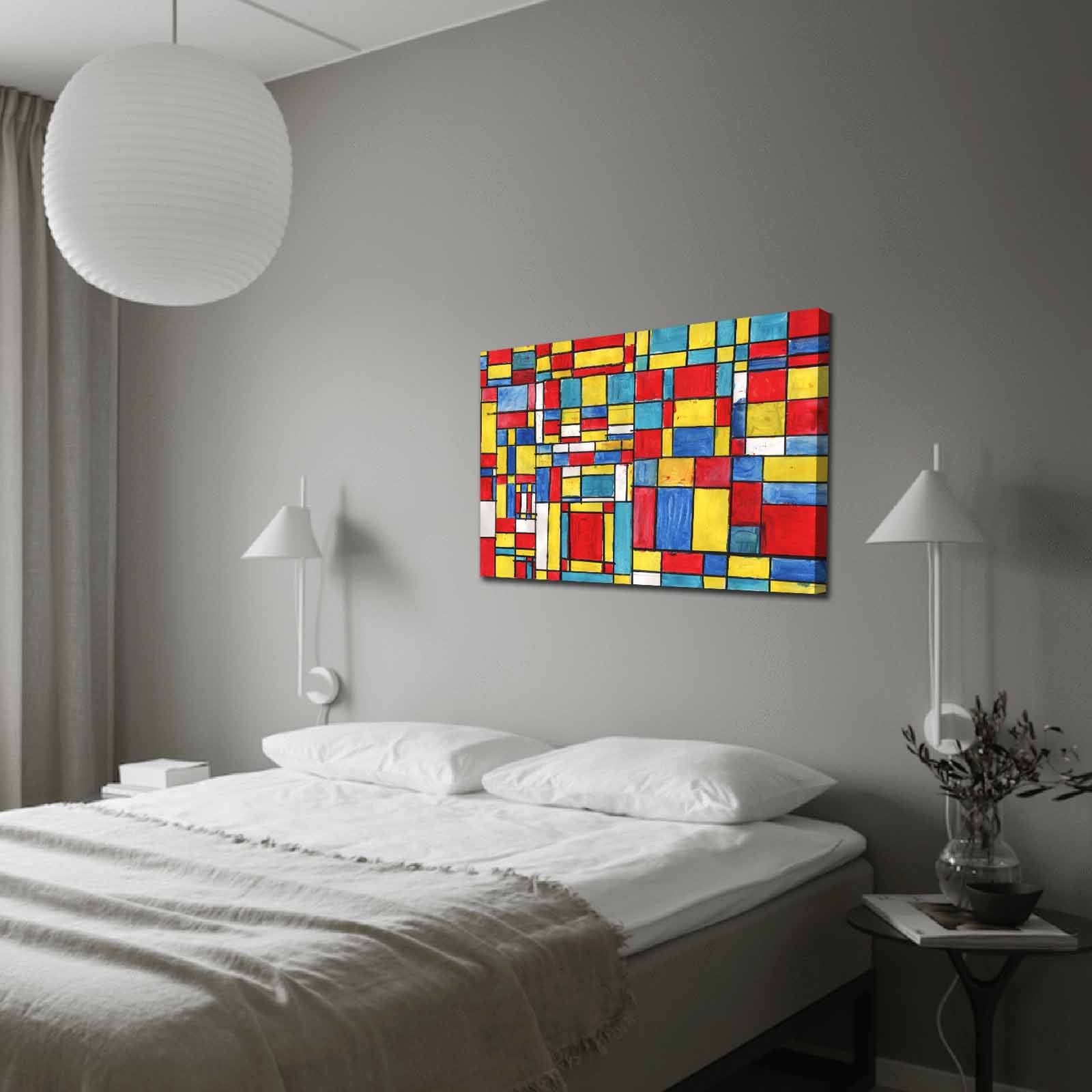 Verleihen Sie Ihrem Raum mit dem 70100FAMOUSART Bild von Wallity einen Hauch von Kandinskys zeitloser Kunst und lebendigen Farben!