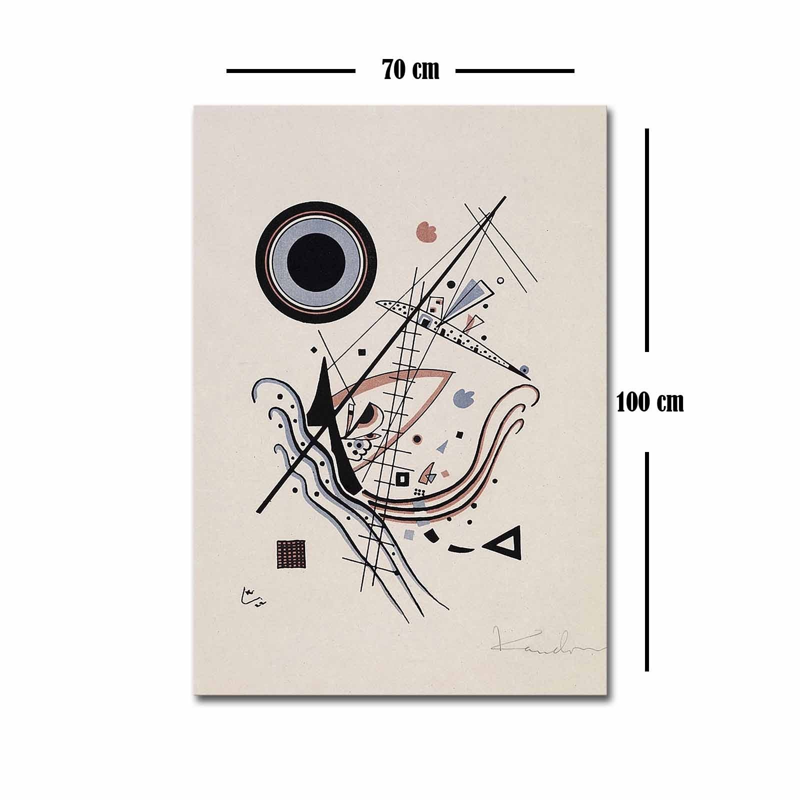 Verleihen Sie Ihrem Zuhause mit diesem beeindruckenden Kandinsky-Leinwandbild von Wallity einen Hauch von Kunst und Eleganz. Ideal für jeden Raum!