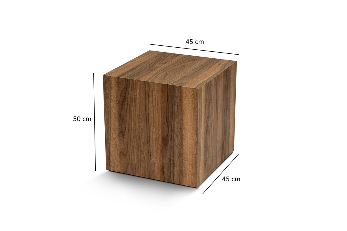 Küp Sofatisch - Walnuss in Walnuss präsentiert im Onlineshop von KAQTU Design AG. Beistelltisch ist von Nordure